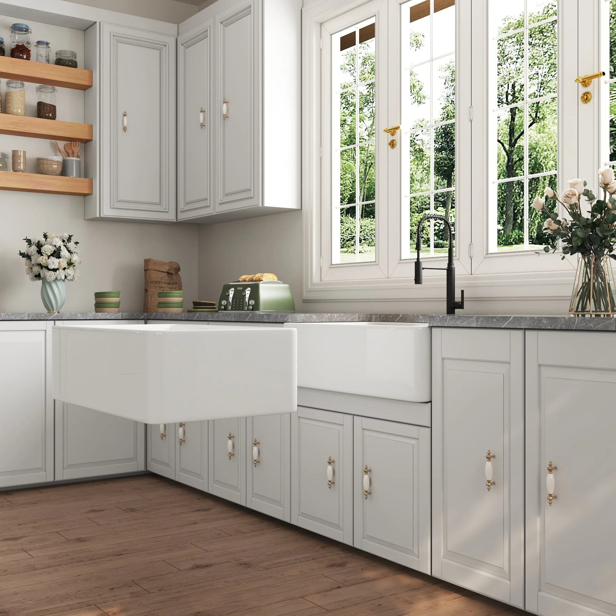 DeerValley DV-1K0067 Workstation Kitchen Sink Clutter-Free Prep with Sliding Ledge - Image 16