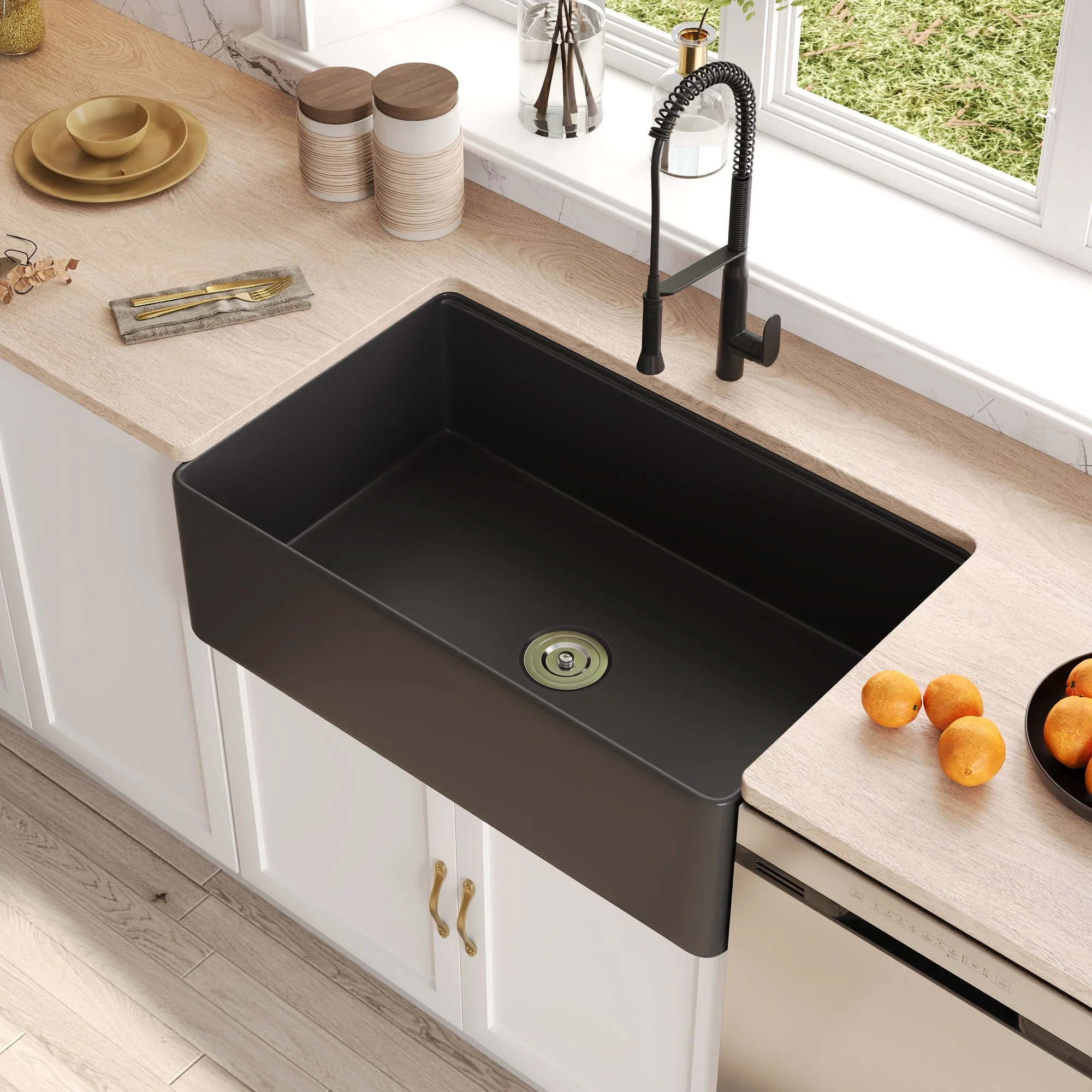 DeerValley DV-1K0067 Workstation Kitchen Sink Clutter-Free Prep with Sliding Ledge - Image 20