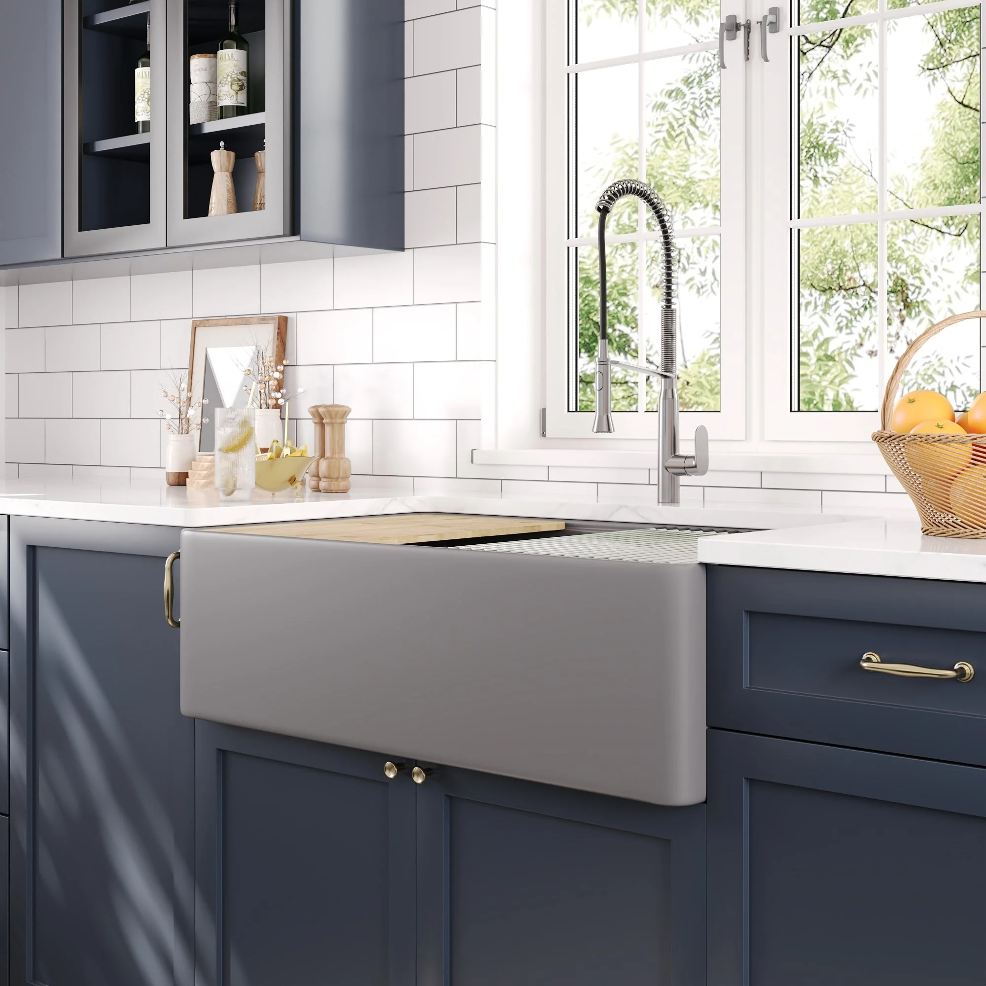 DeerValley DV-1K0067 Workstation Kitchen Sink Clutter-Free Prep with Sliding Ledge - Image 24