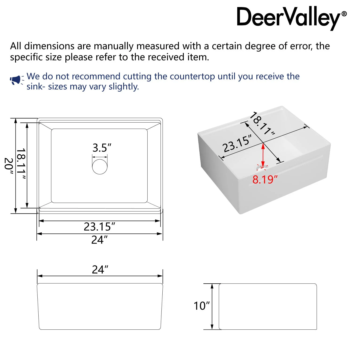 DeerValley DV-1K0067 Workstation Kitchen Sink Clutter-Free Prep with Sliding Ledge - Image 30