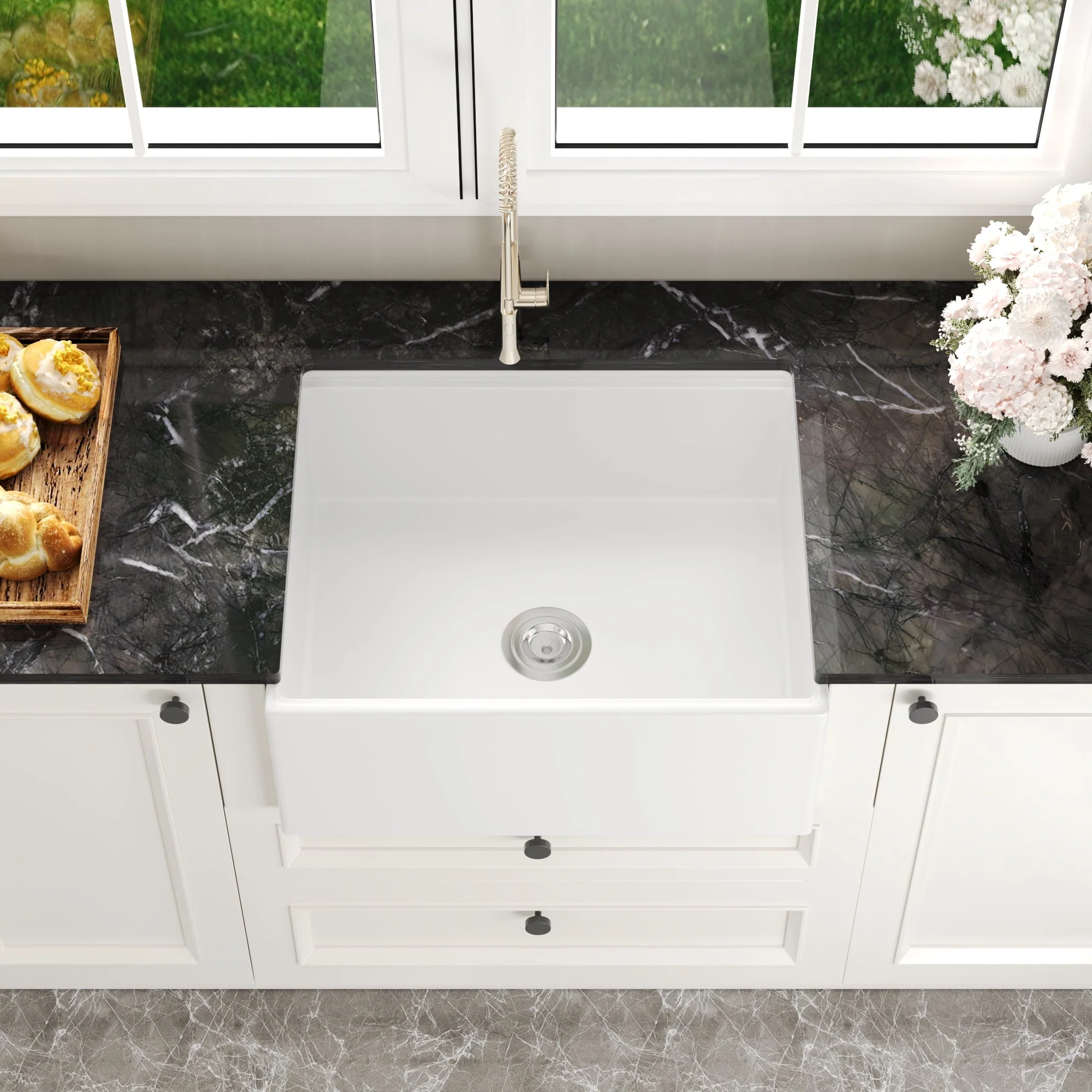 DeerValley DV-1K0067 Workstation Kitchen Sink Clutter-Free Prep with Sliding Ledge - Image 34