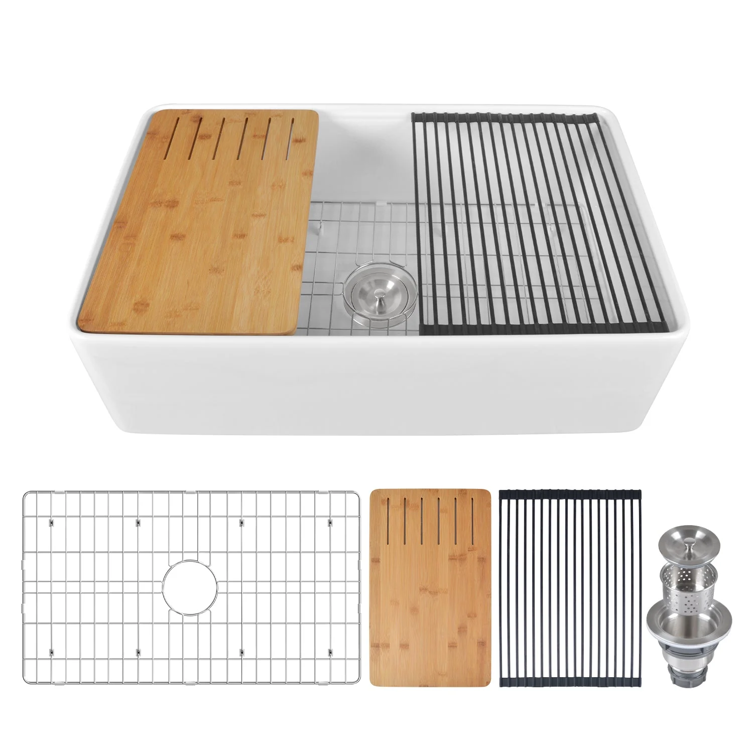 DeerValley DV-1K0067 Workstation Kitchen Sink Clutter-Free Prep with Sliding Ledge - Image 5