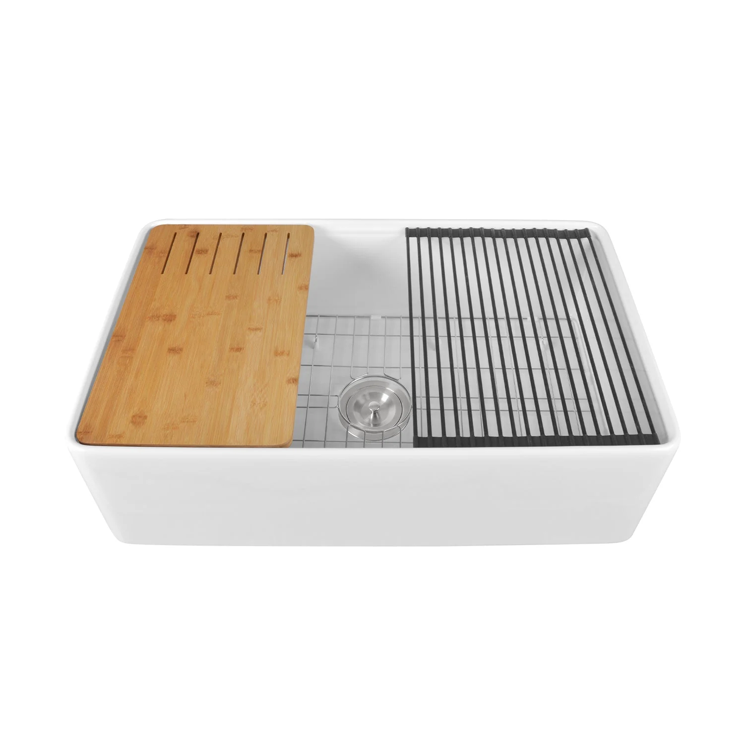 DeerValley DV-1K0067 Workstation Kitchen Sink Clutter-Free Prep with Sliding Ledge - Image 6