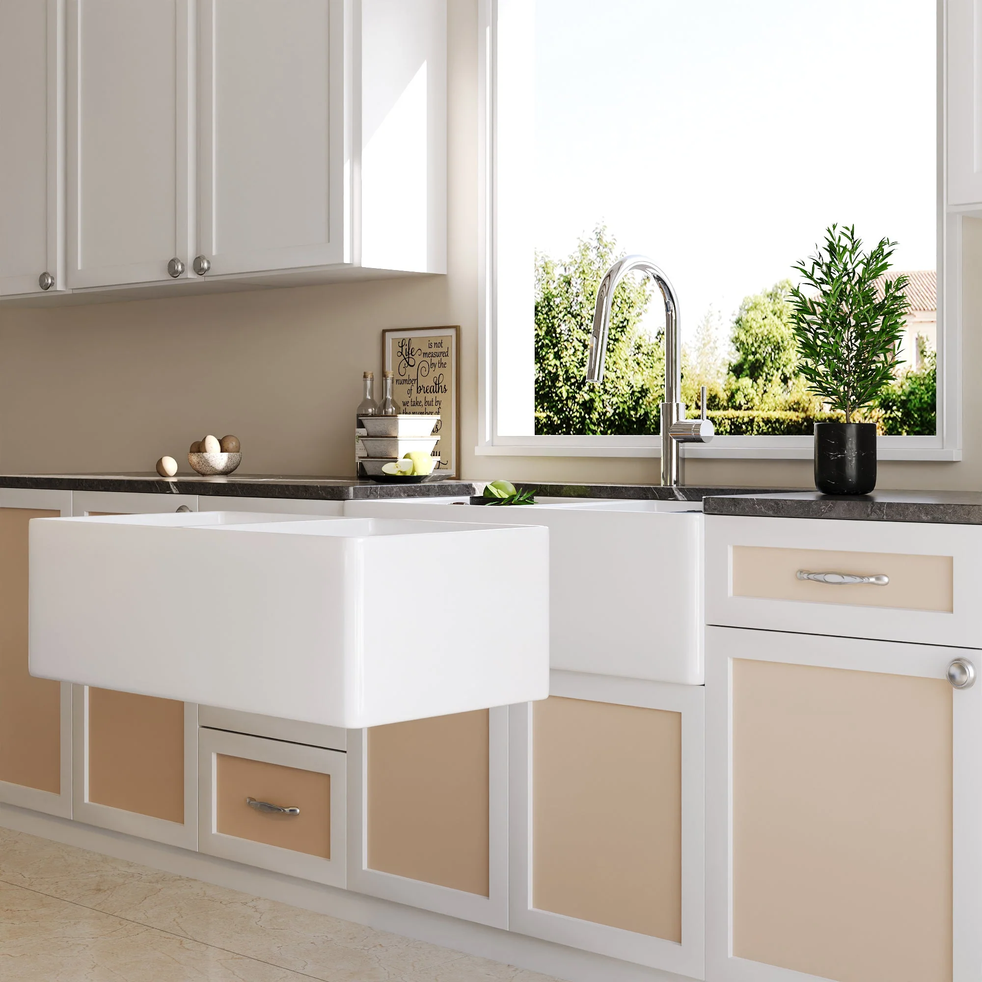DeerValley DV-1K0068 Workstation Kitchen Sinks Dual Bowl Streamlined Workflow - Image 16