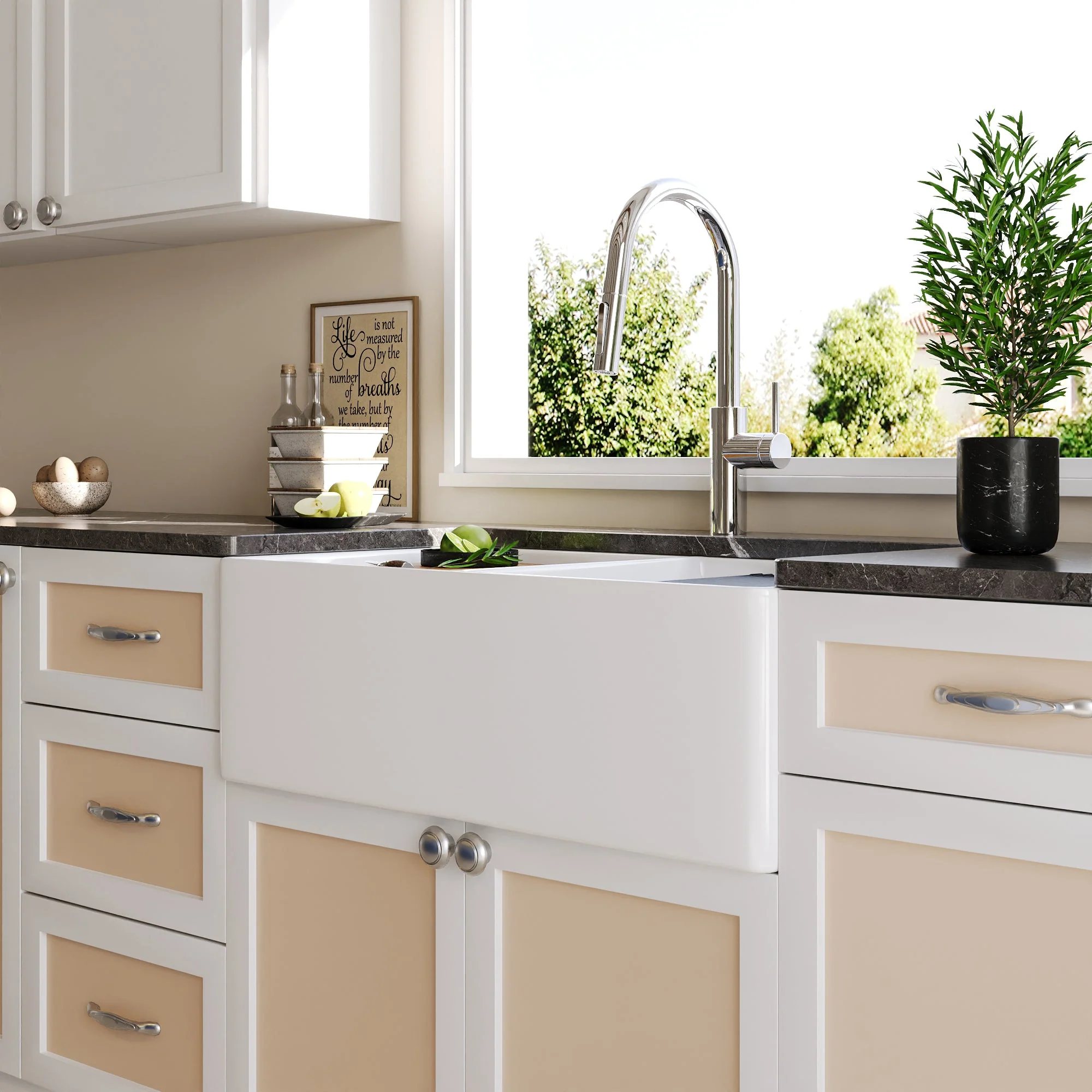 DeerValley DV-1K0068 Workstation Kitchen Sinks Dual Bowl Streamlined Workflow - Image 9