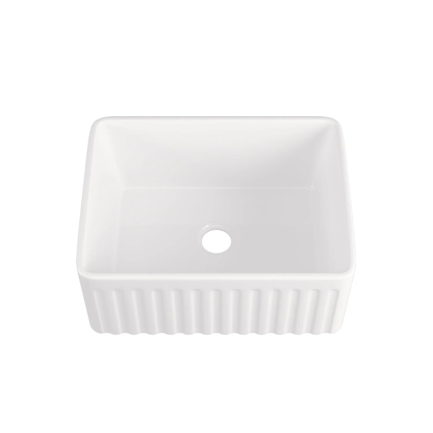 DeerValley DV-1K022 Farmhouse Kitchen Sinks 9" Deep Bowl Splash-Proof 3.5" Drain Compact - Image 14