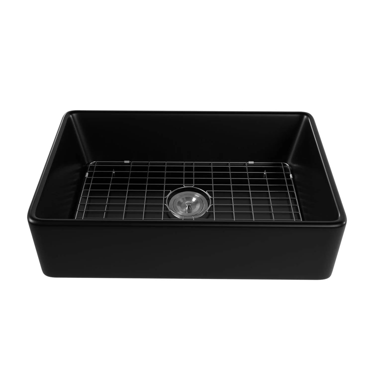 DeerValley DV-1K119 Farmhouse Kitchen Sinks Solid Cast Deep Bowl with Grid - Image 18