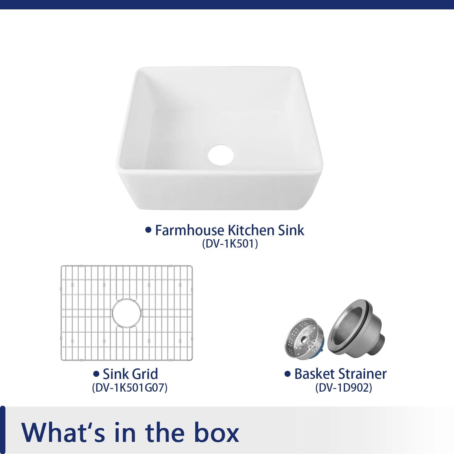 DeerValley DV-1K501 Farmhouse Kitchen Sinks Fireclay Apron-Front 24-Inch Deep - Image 3