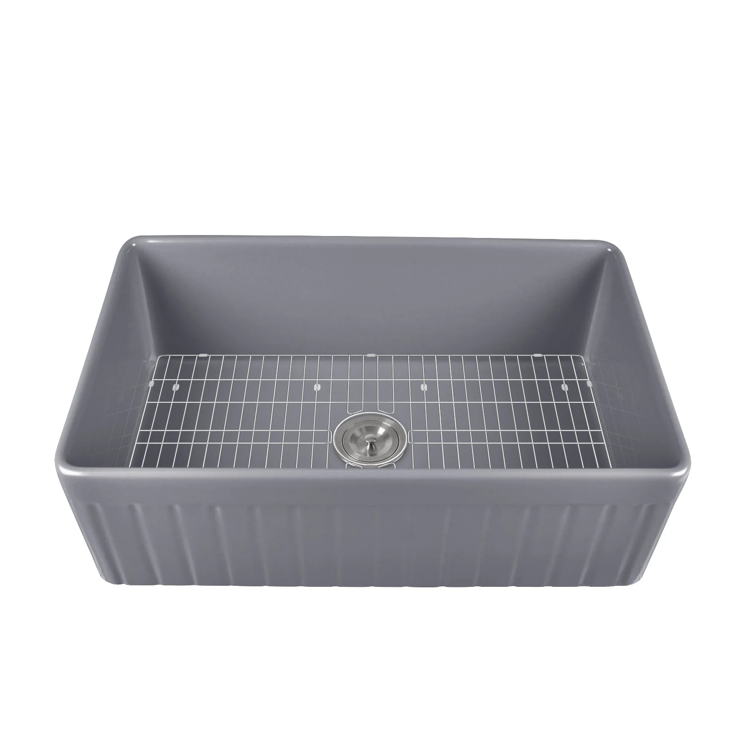 DeerValley DV-1K502 Farmhouse Kitchen Sink Deep Spacious Bowl Heat-Resistant Fireclay - Image 10