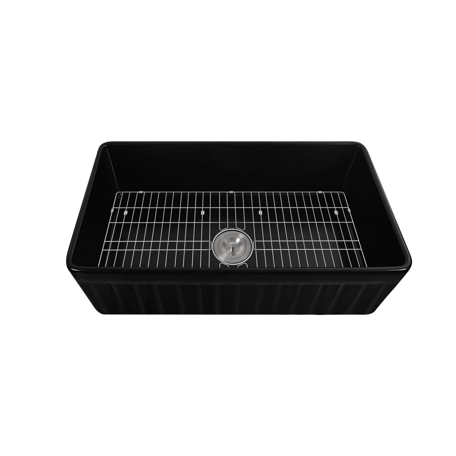 SOLSTICE 33" L x 18" W Rectangular Farmhouse Kitchen Sink, Seamless - Image 7