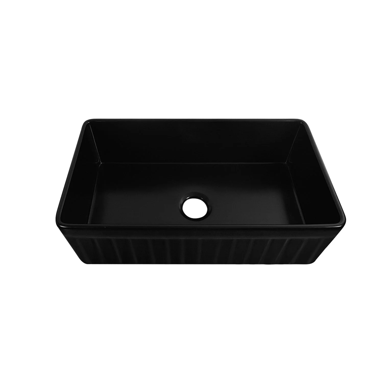 SOLSTICE 33" L x 18" W Rectangular Farmhouse Kitchen Sink, Seamless - Image 8