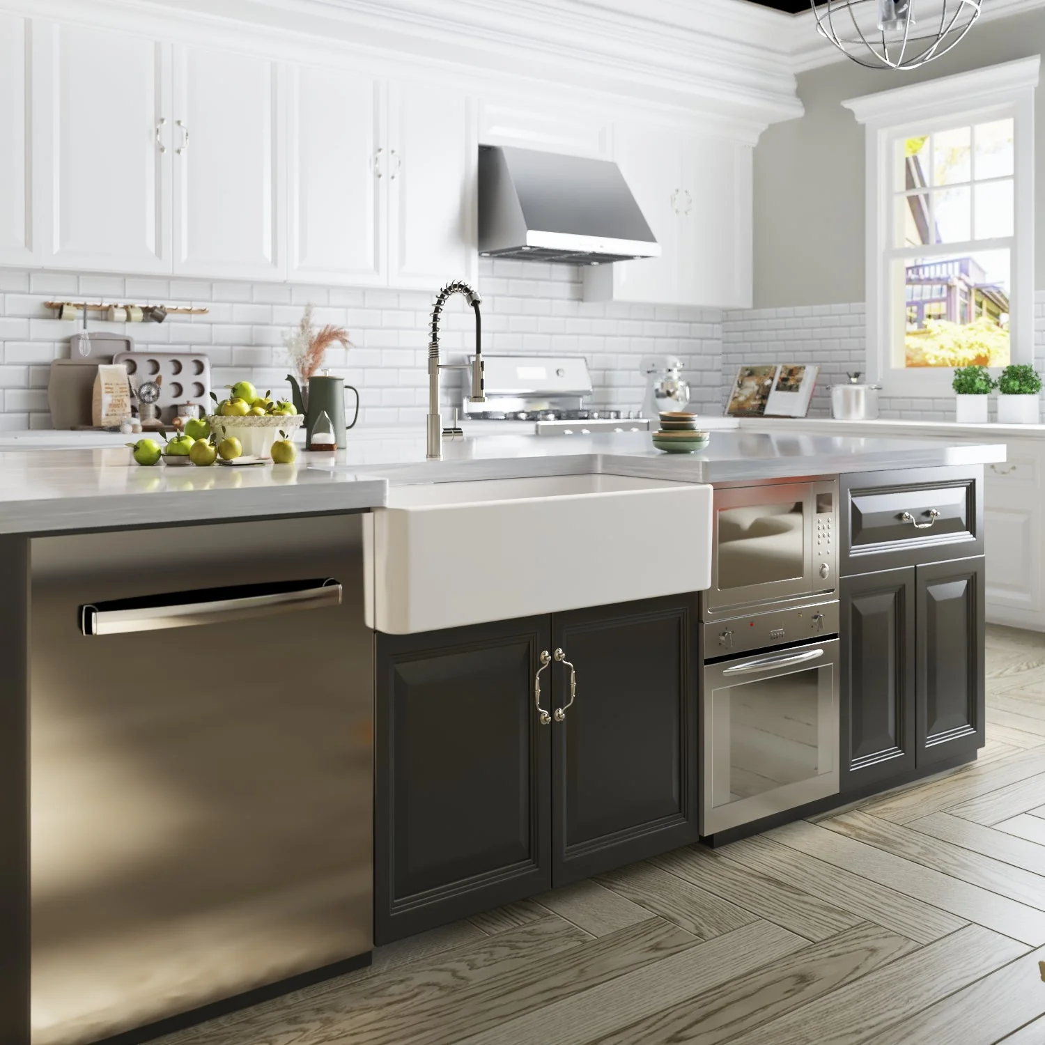 DeerValley DV-1K505 Farmhouse Kitchen Sinks Scratch Resistant Large Single Bowl - Image 7