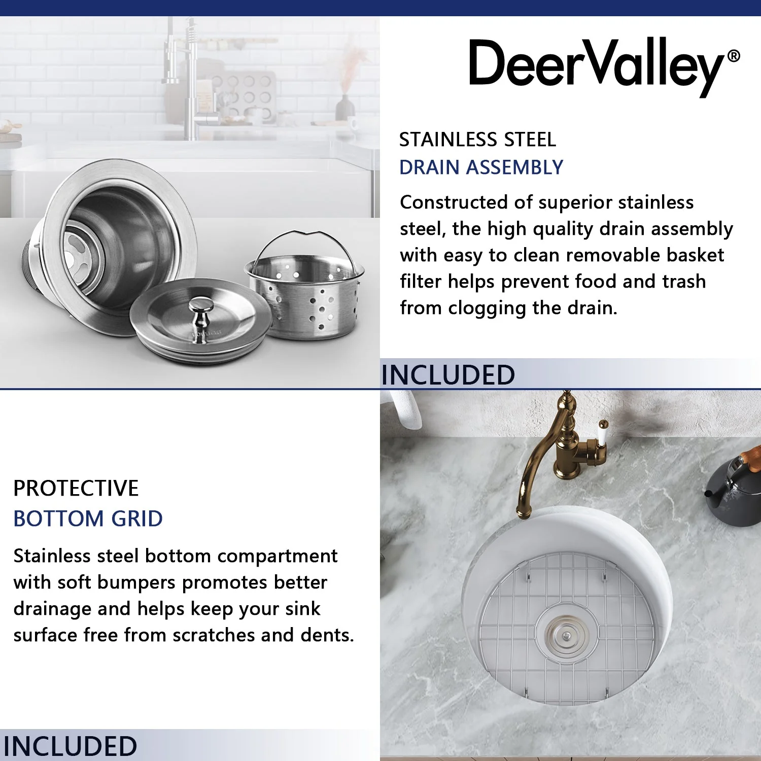 DeerValley DV-1K506 Undermount Kitchen Sink – Scratch Resistant & Durable - Image 15