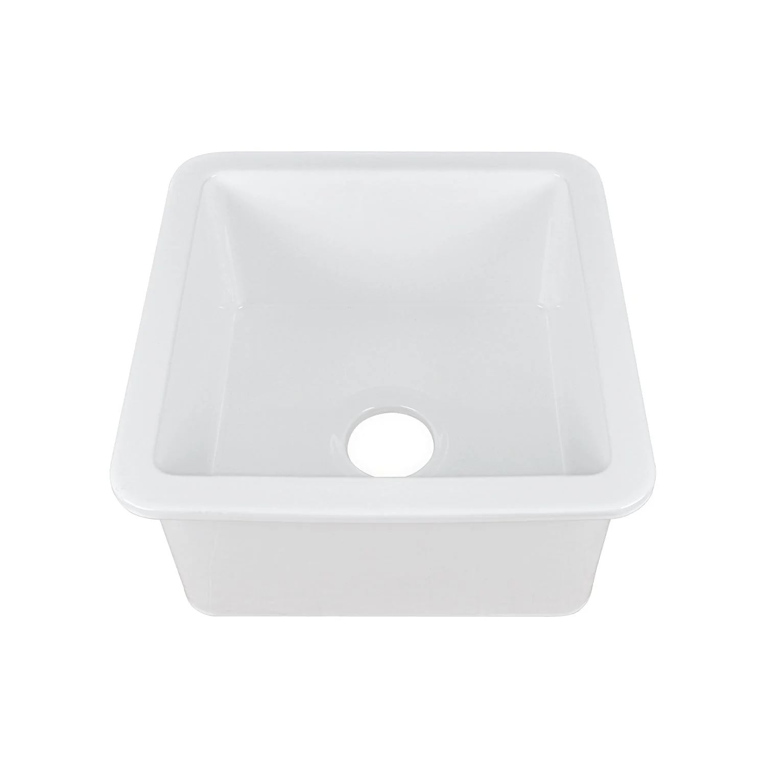 DeerValley DV-1K507 Undermount Kitchen Sinks 18in Fireclay Bar Sink - Image 5