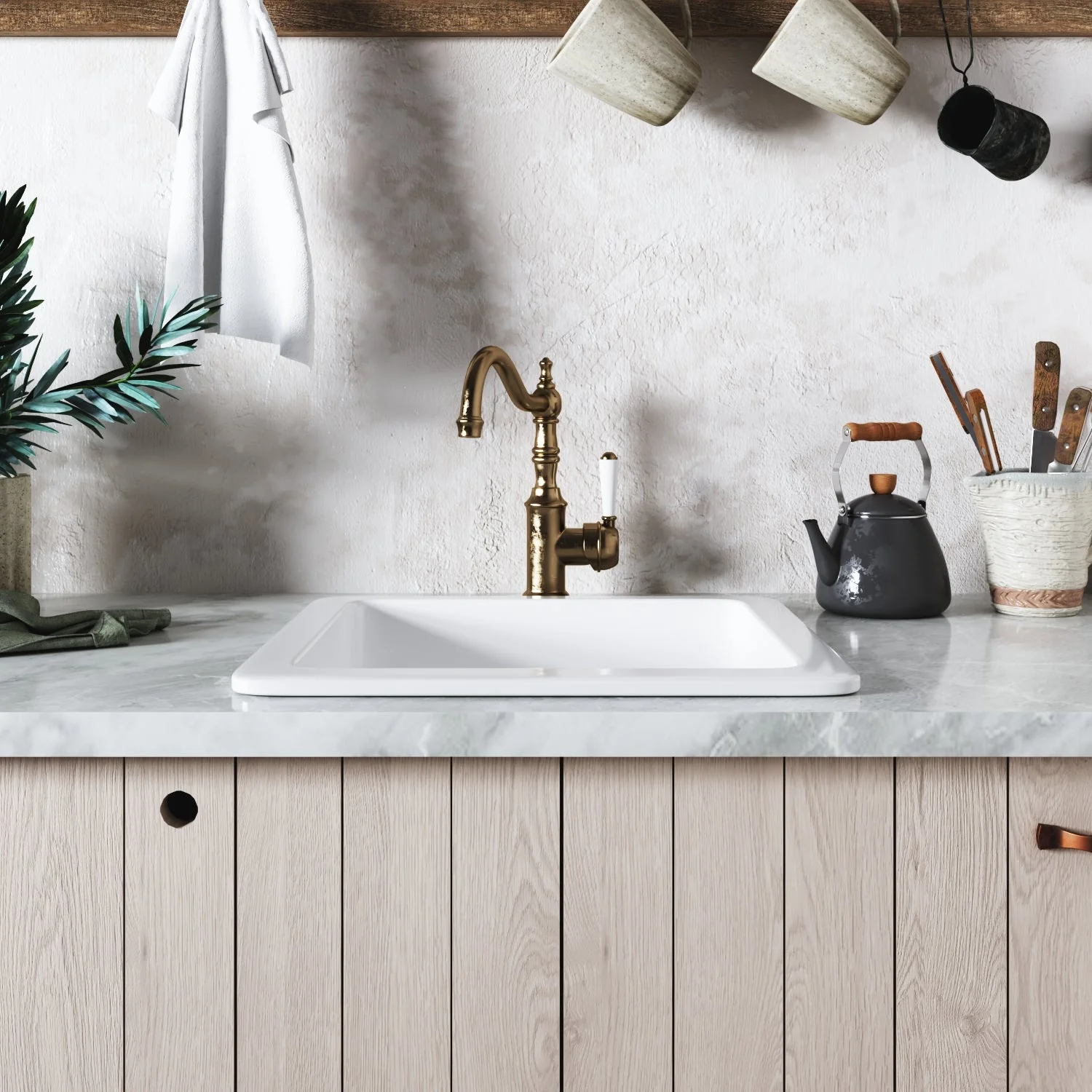 DeerValley DV-1K507 Undermount Kitchen Sinks 18in Fireclay Bar Sink - Image 9