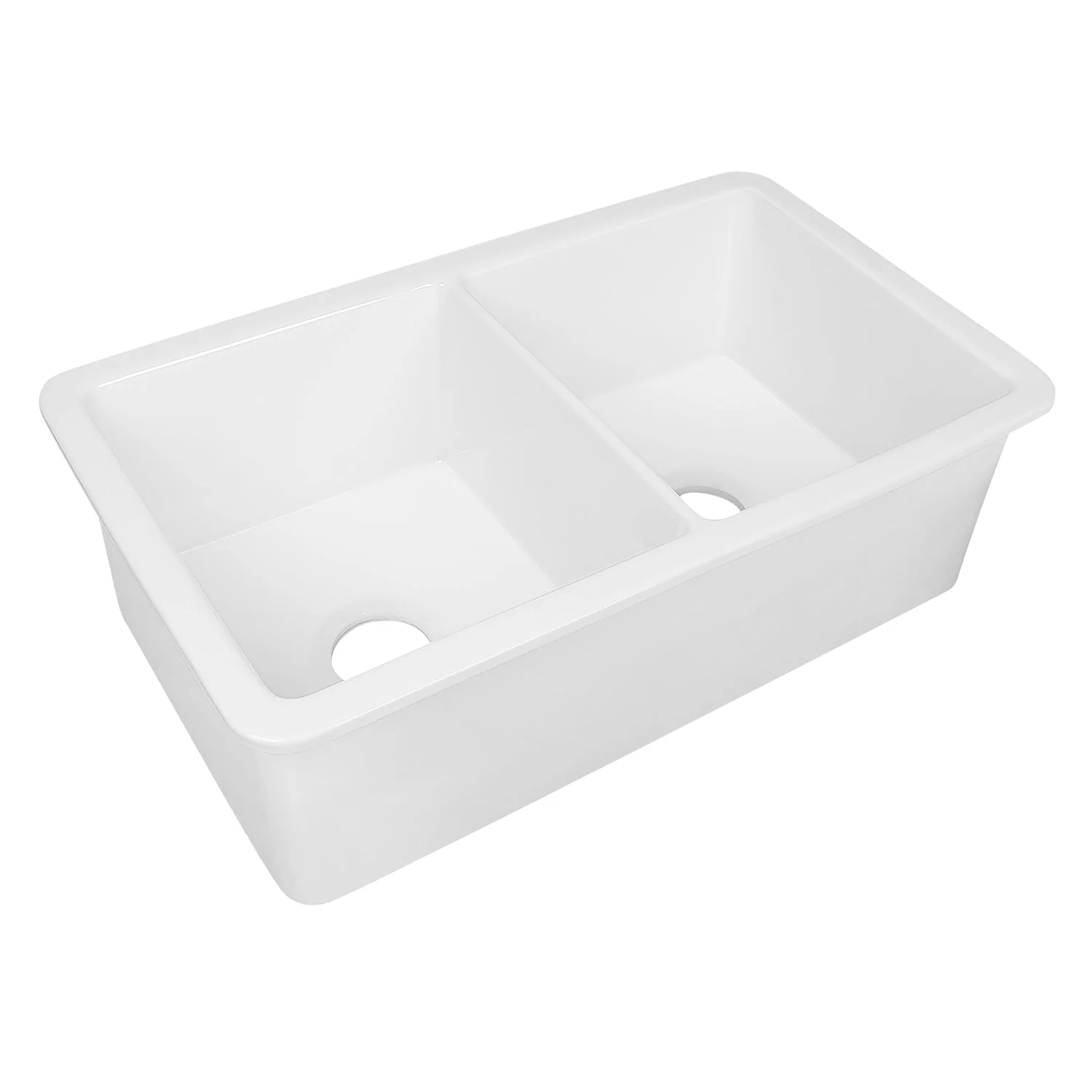 DeerValley DV-1K513 Undermount Kitchen Sinks Fireclay Single Bowl with Grid & Strainer - Image 12
