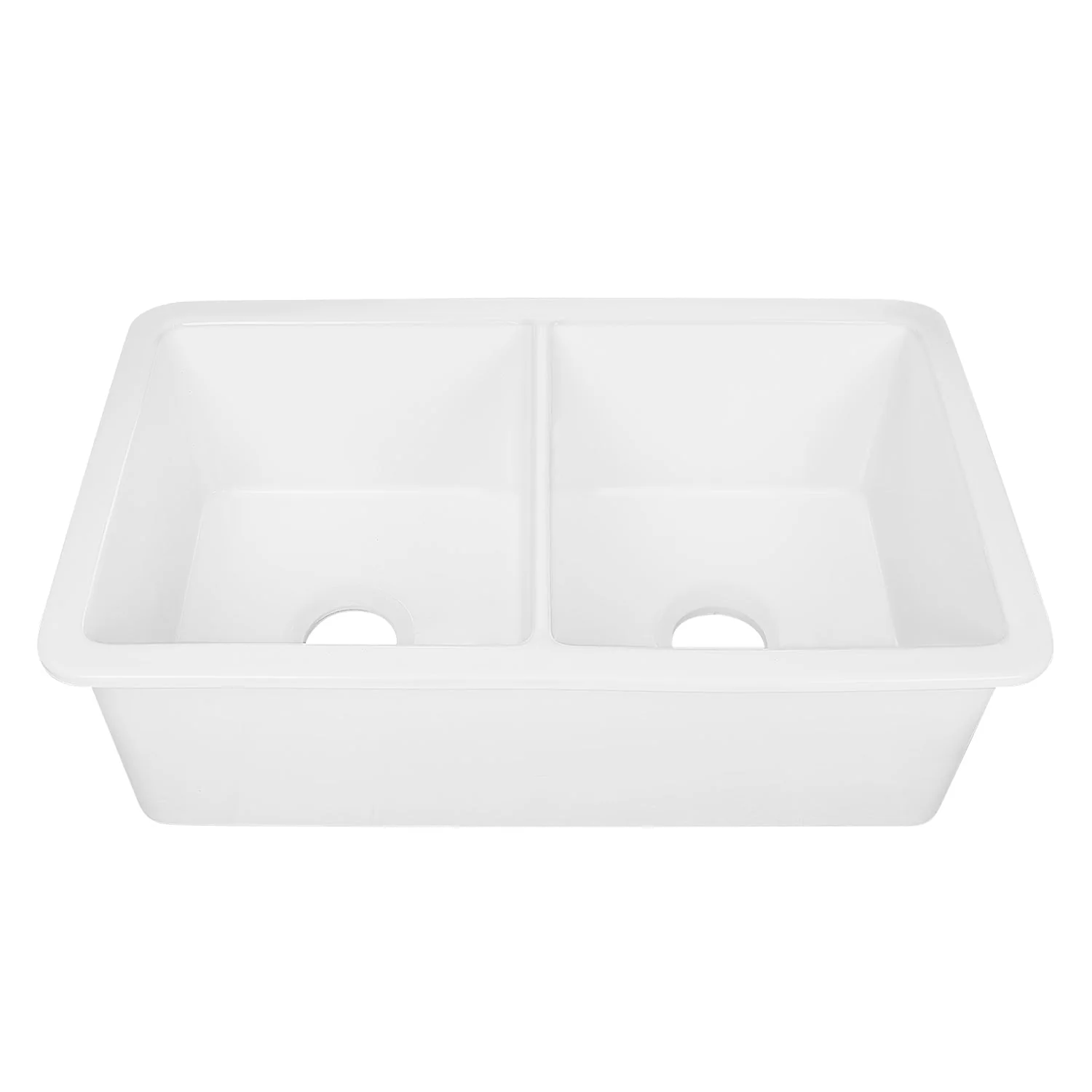 DeerValley DV-1K513 Undermount Kitchen Sinks Fireclay Single Bowl with Grid & Strainer - Image 17