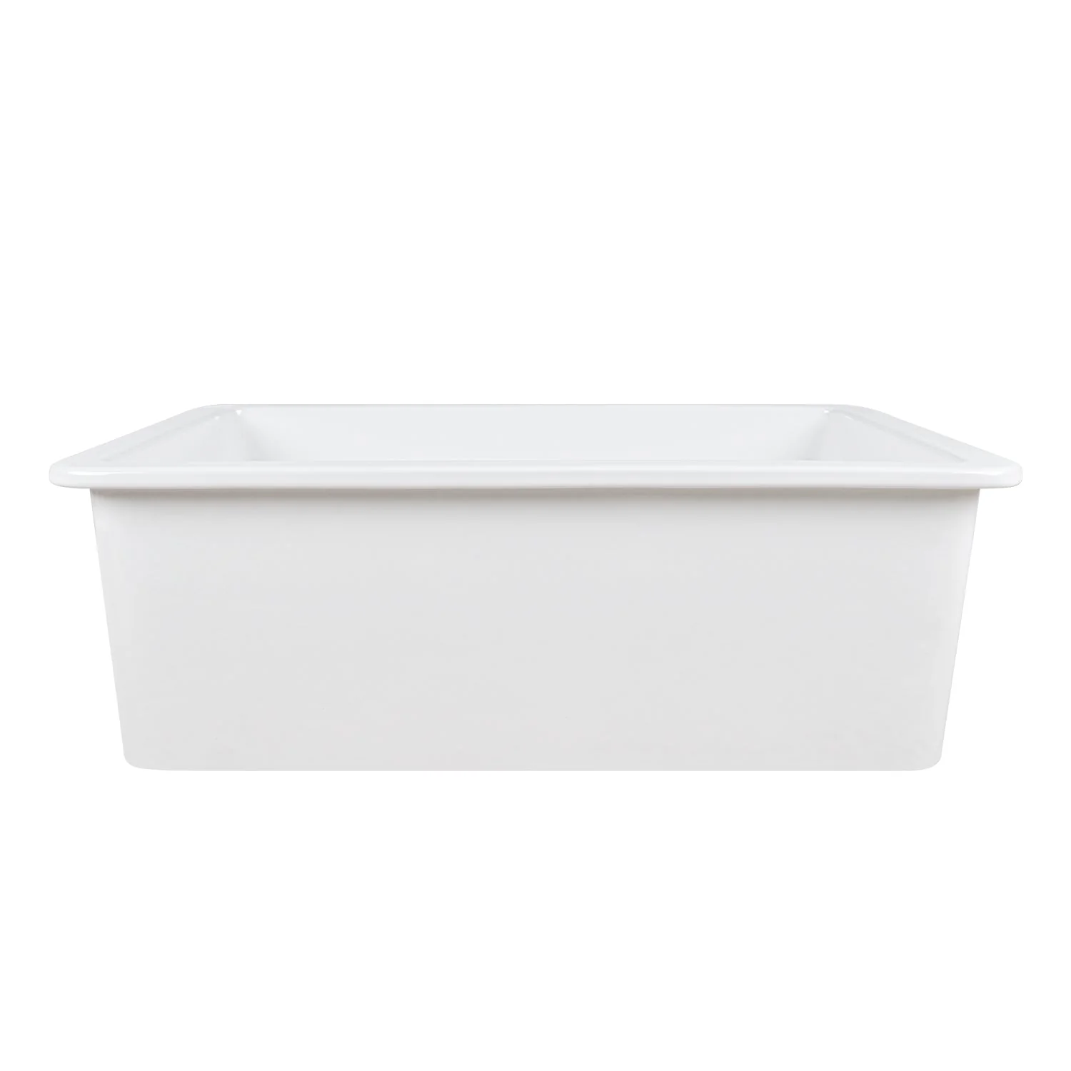 DeerValley DV-1K513 Undermount Kitchen Sinks Fireclay Single Bowl with Grid & Strainer - Image 5