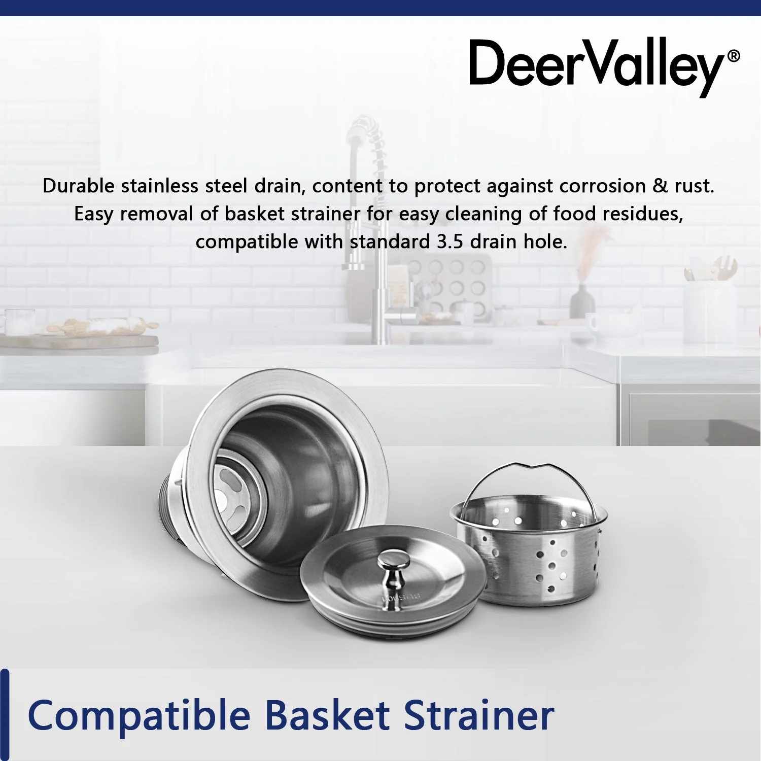 DeerValley DV-1K705 Farmhouse Kitchen Sinks 33-Inch Double Bowl Ceramic - Image 15