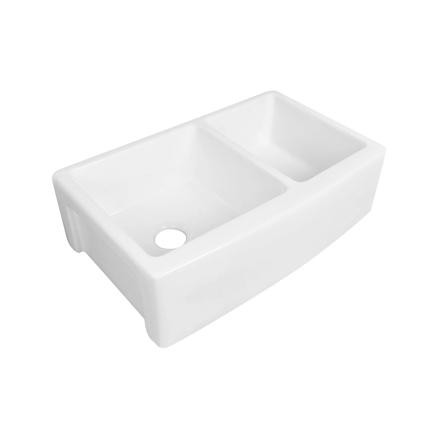 DeerValley DV-1K705 Farmhouse Kitchen Sinks 33-Inch Double Bowl Ceramic - Image 20