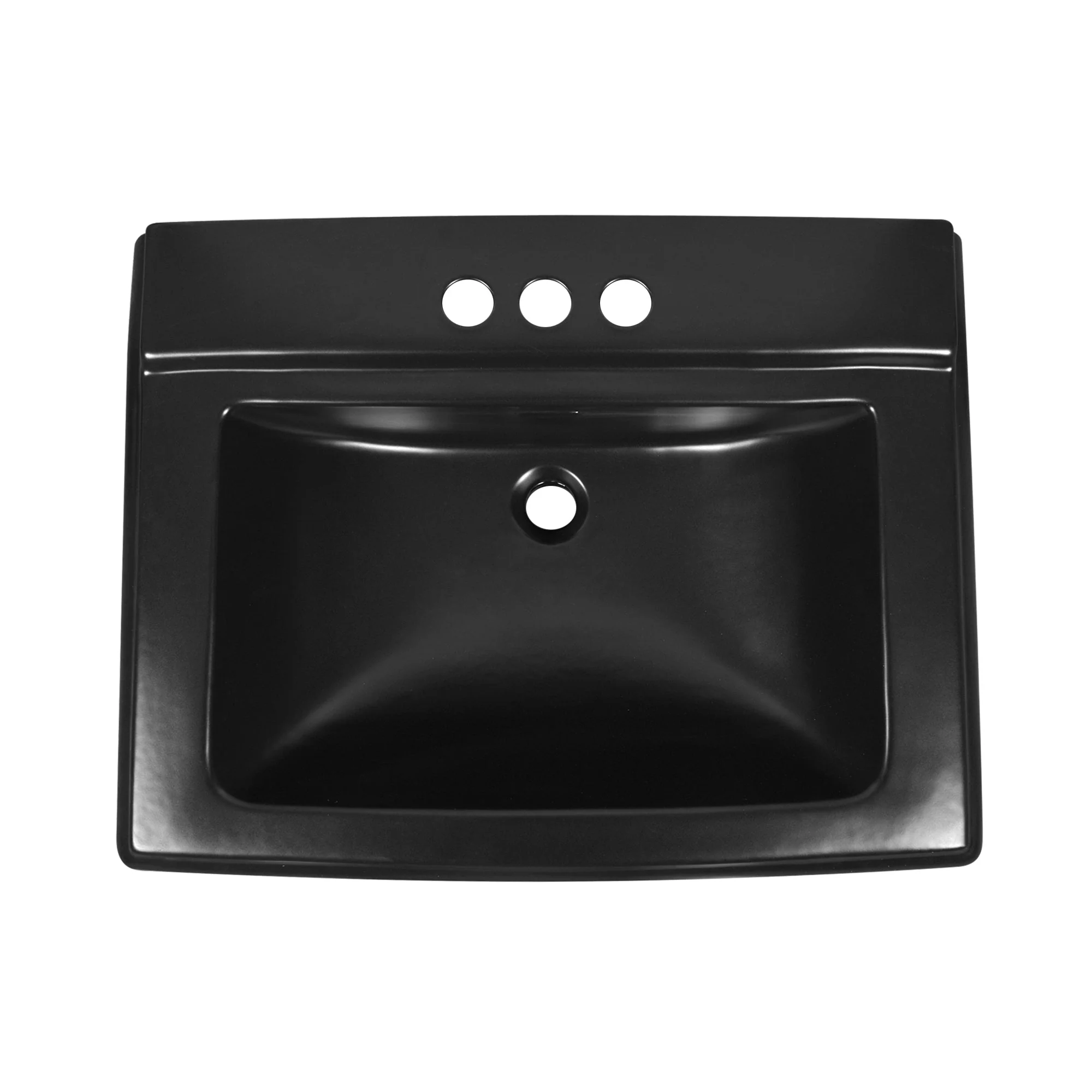 DeerValley DV-1P521 Pedestal Sinks Classic Deep Basin Ceramic Overflow - Image 15