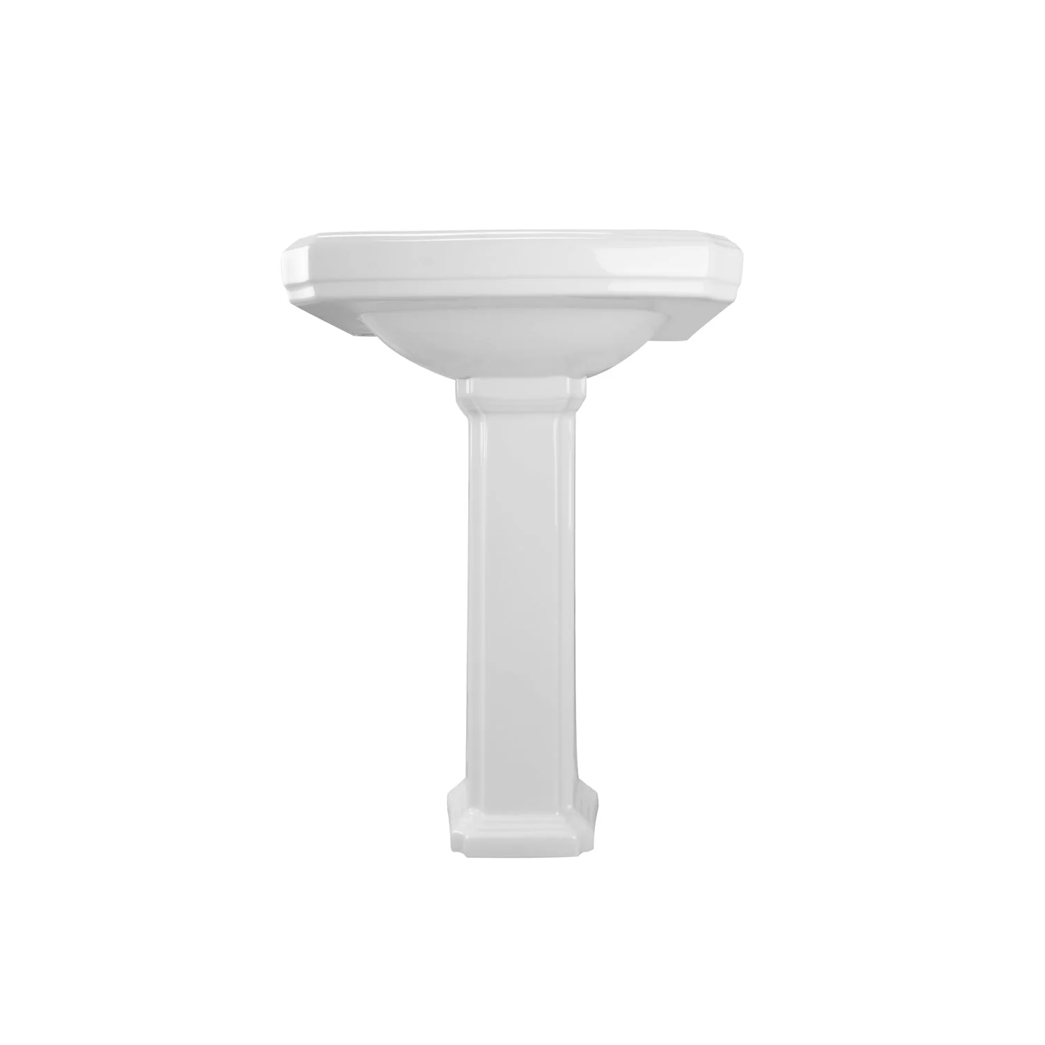 DeerValley DV-1P522 Pedestal Sinks 23-Inch Backsplash Deep Basin Overflow - Image 13