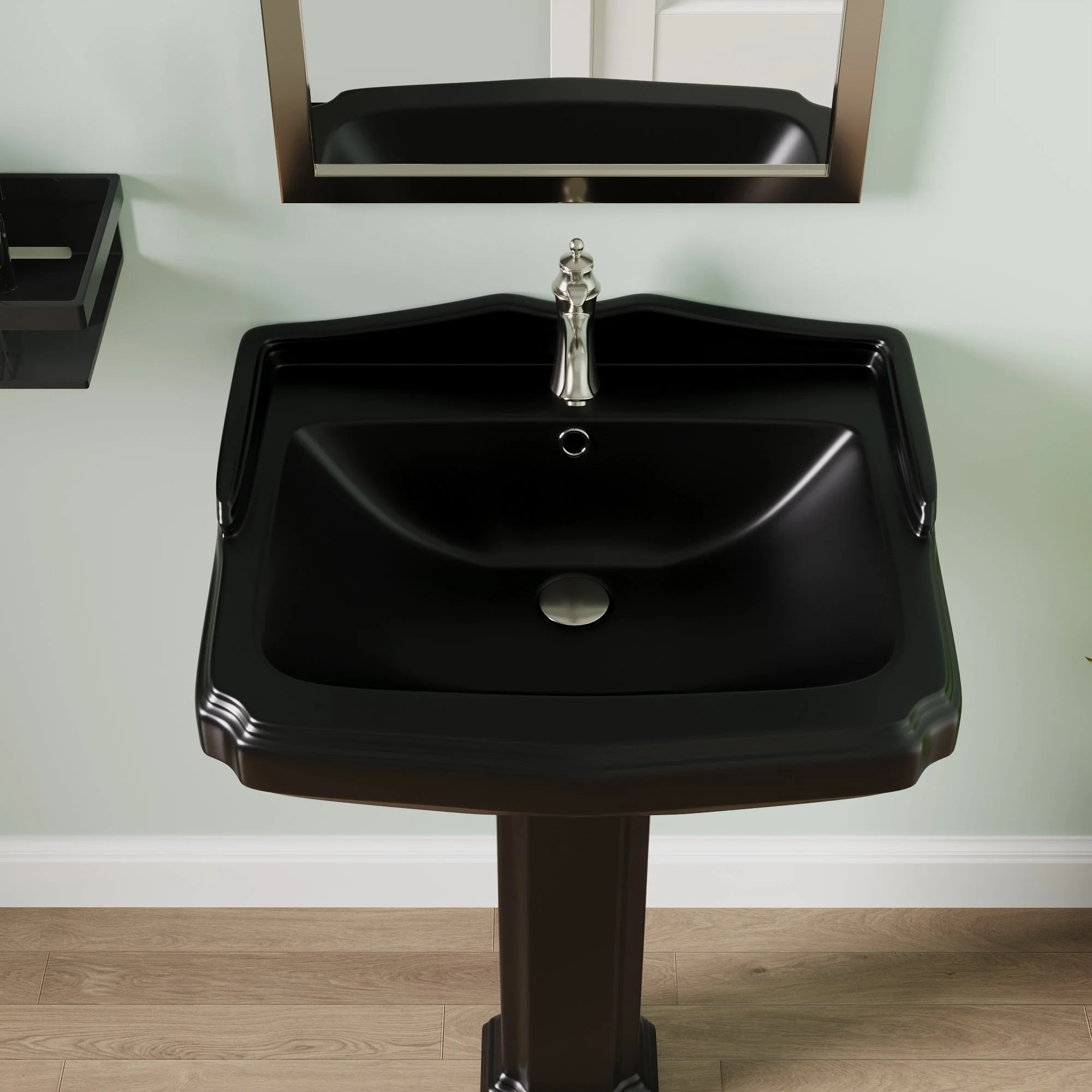 DeerValley DV-1P522 Pedestal Sinks 23-Inch Backsplash Deep Basin Overflow - Image 20