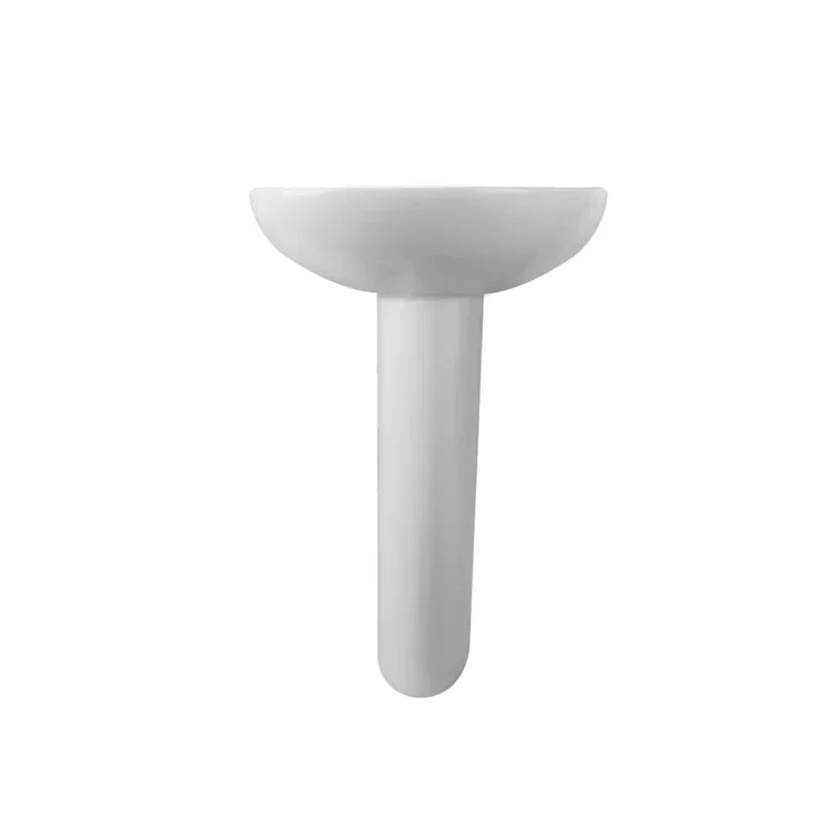 DeerValley DV-1P523 Pedestal Sinks Modern Compact Ceramic Overflow - Image 5