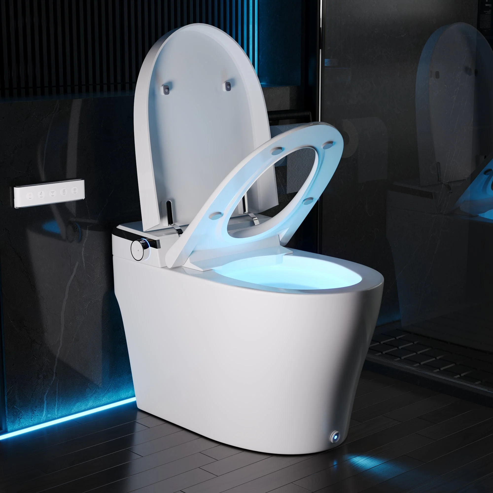 DeerValley DV-1S0029-V3 Smart Bidet Toilet with Purified Water Massage Wash & Modern Two-Tone Design - Image 10