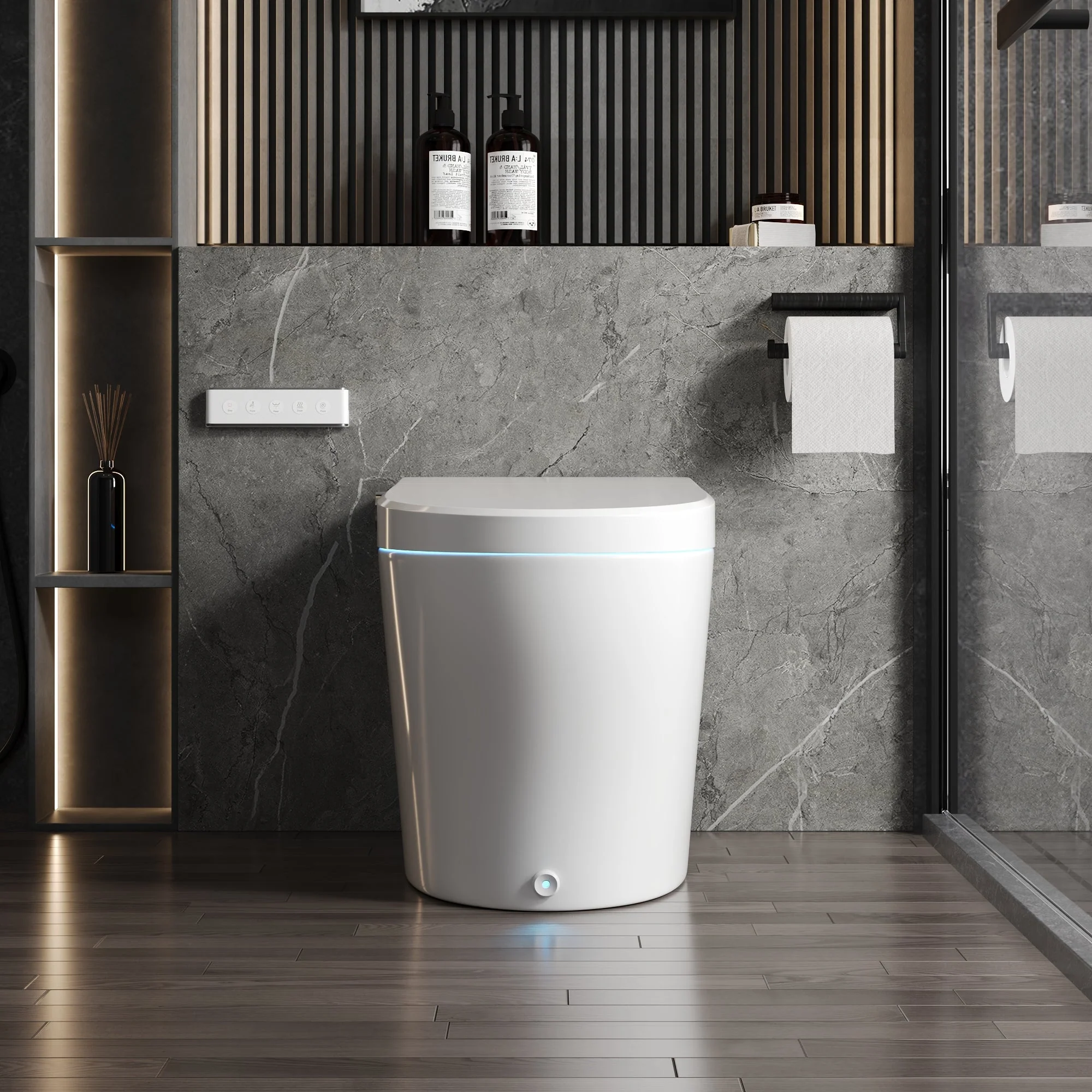 DeerValley DV-1S0029-V3 Smart Bidet Toilet with Purified Water Massage Wash & Modern Two-Tone Design - Image 3
