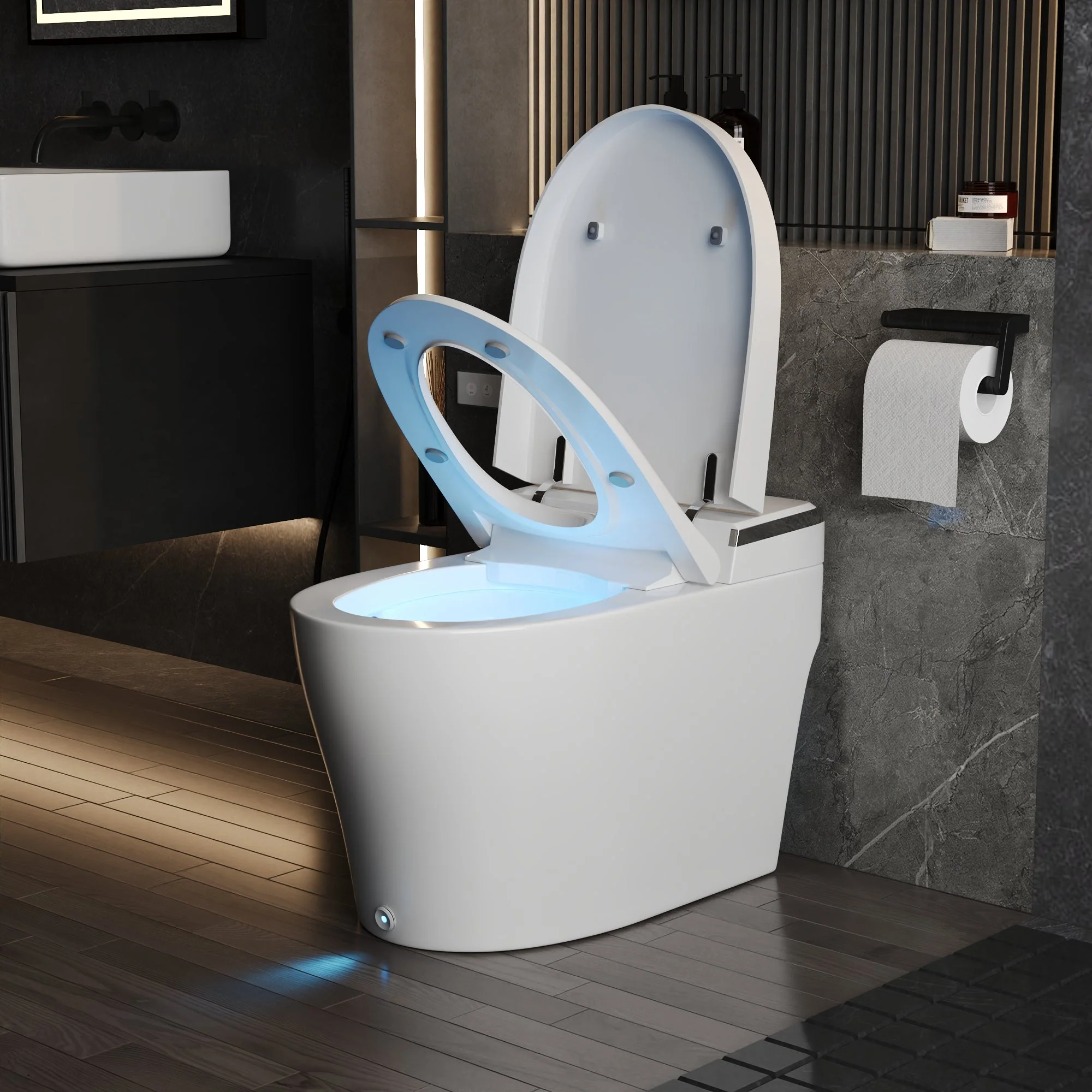 DeerValley DV-1S0029-V3 Smart Bidet Toilet with Purified Water Massage Wash & Modern Two-Tone Design - Image 4