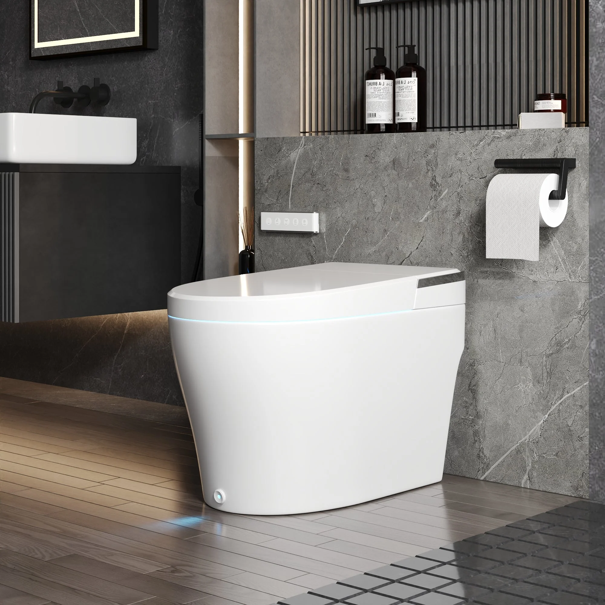 DeerValley DV-1S0029-V3 Smart Bidet Toilet with Purified Water Massage Wash & Modern Two-Tone Design - Image 5