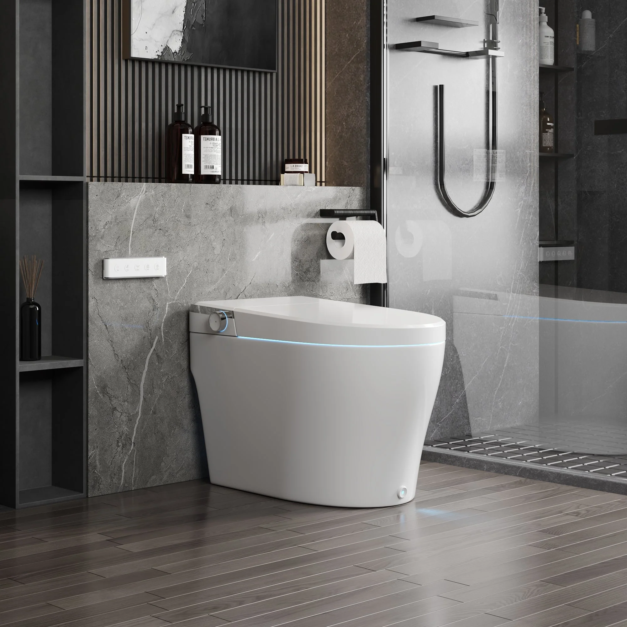 DeerValley DV-1S0029-V3 Smart Bidet Toilet with Purified Water Massage Wash & Modern Two-Tone Design - Image 6