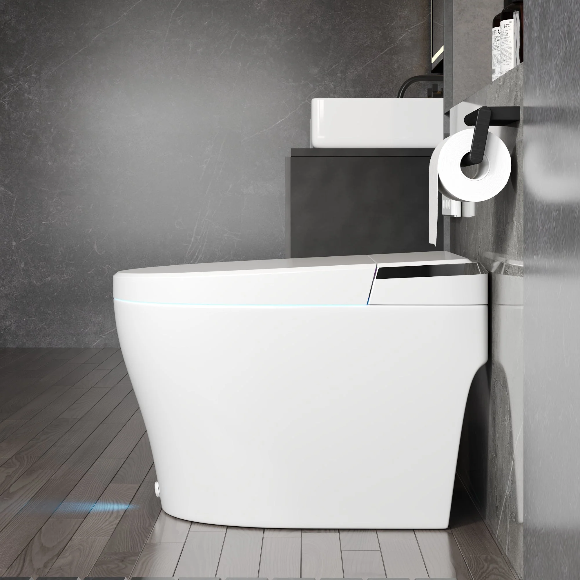 DeerValley DV-1S0029-V3 Smart Bidet Toilet with Purified Water Massage Wash & Modern Two-Tone Design - Image 7