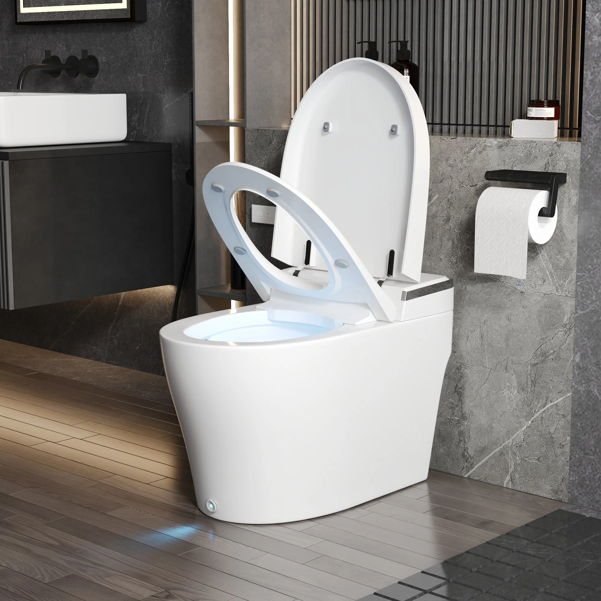 DeerValley DV-1S0029-V3 Smart Bidet Toilet with Purified Water Massage Wash & Modern Two-Tone Design - Image 9