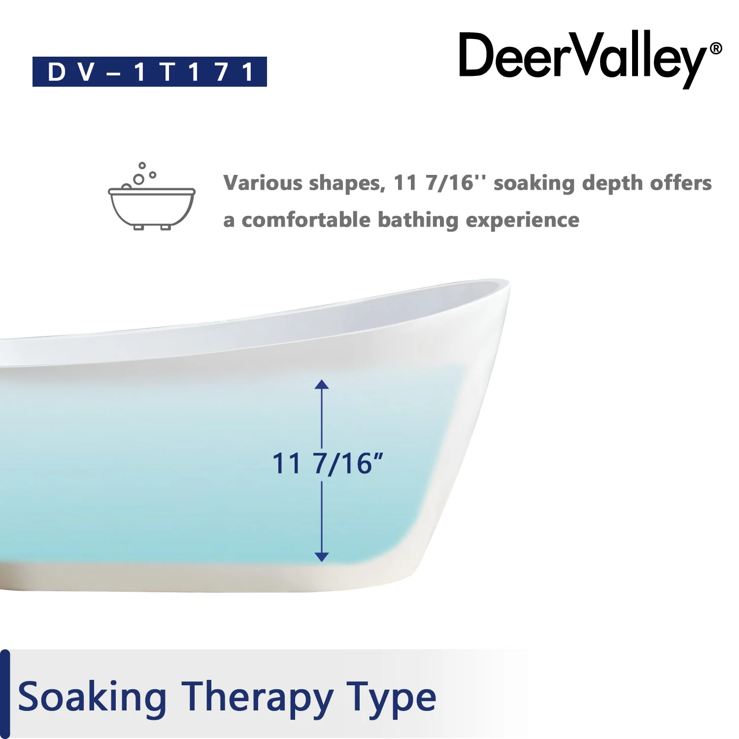 PRISM 59" X 29" Freestanding Acrylic Bathtub - Image 14