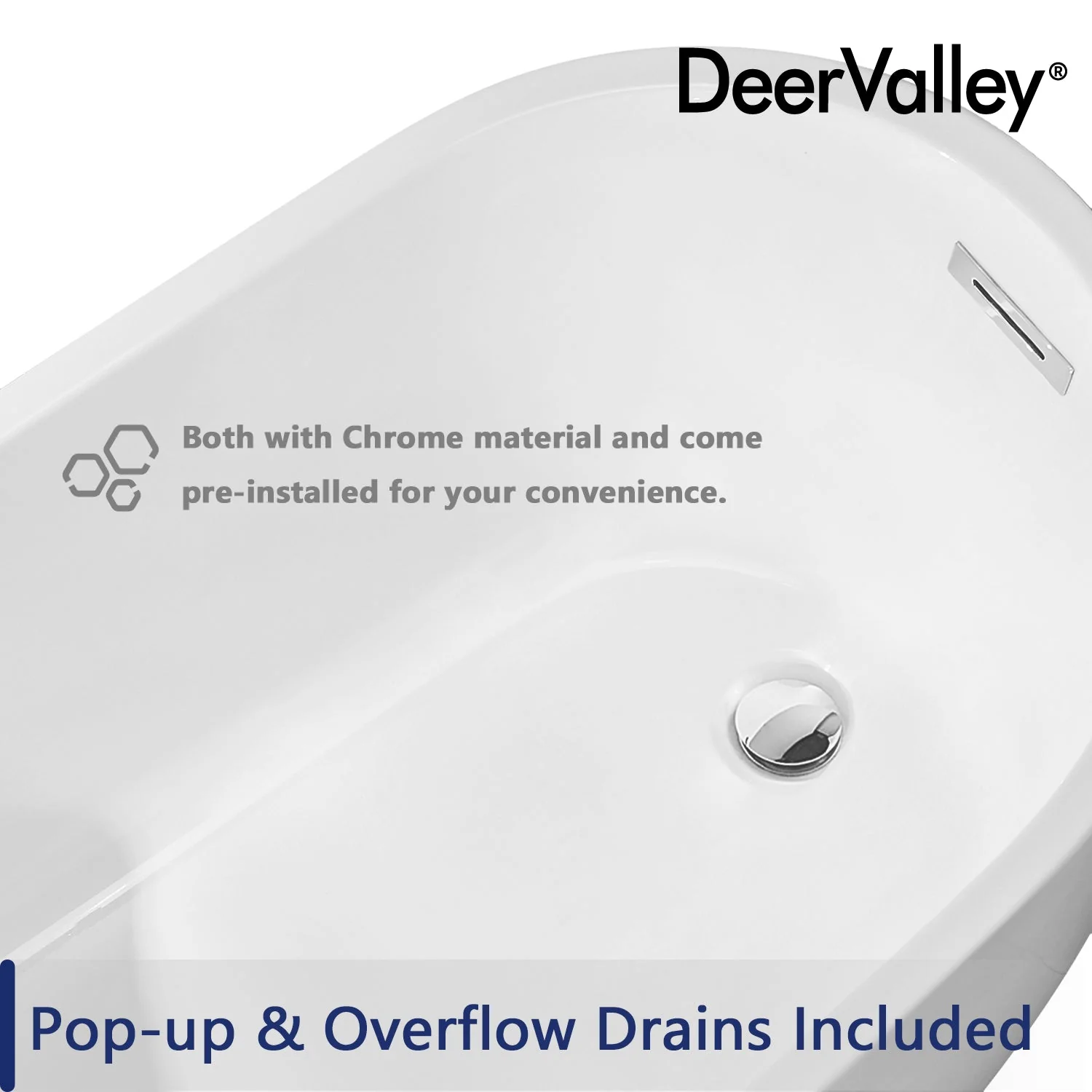 PRISM 59" X 29" Freestanding Acrylic Bathtub - Image 16