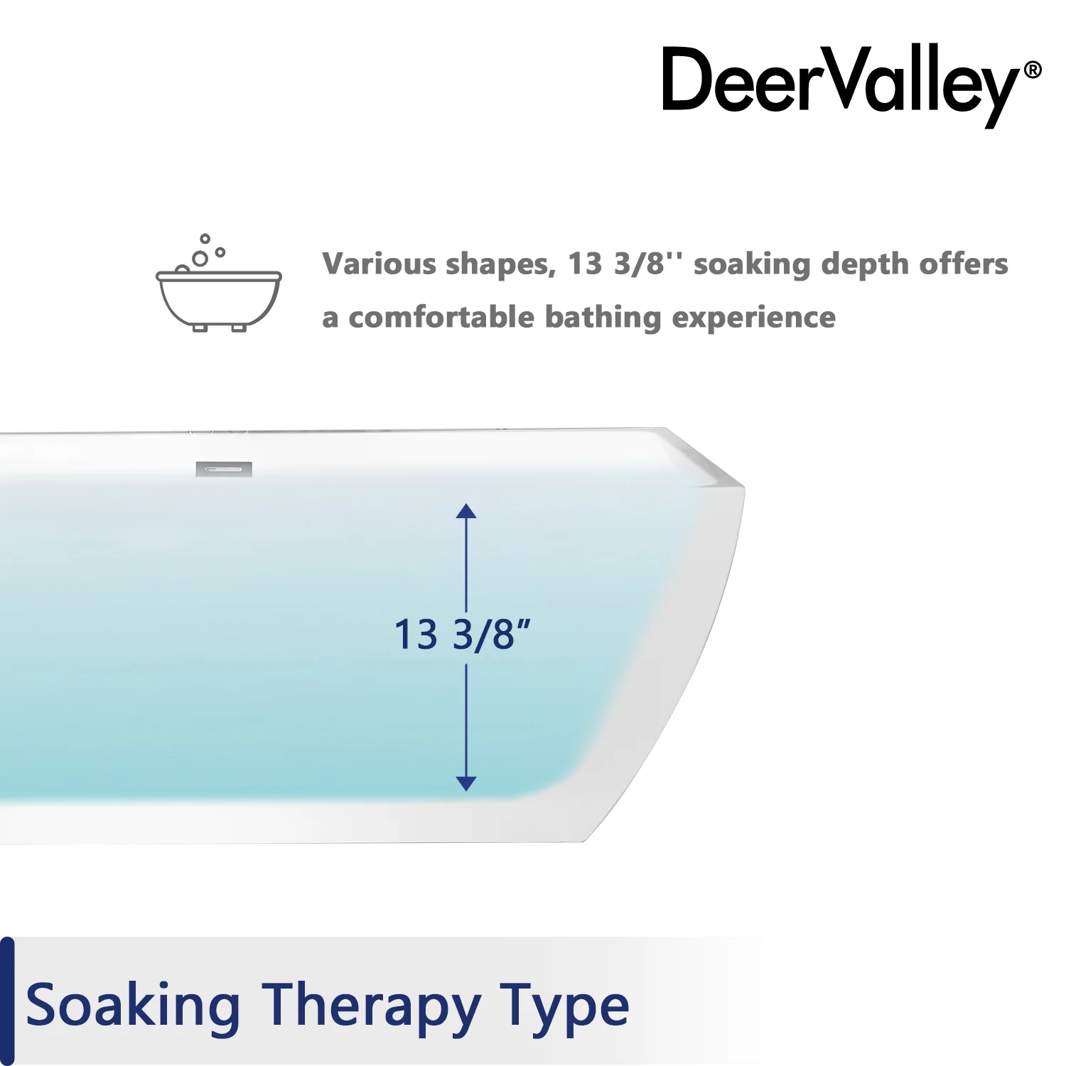 APEX 67" x 31" Freestanding Acrylic Bathtub - Image 14