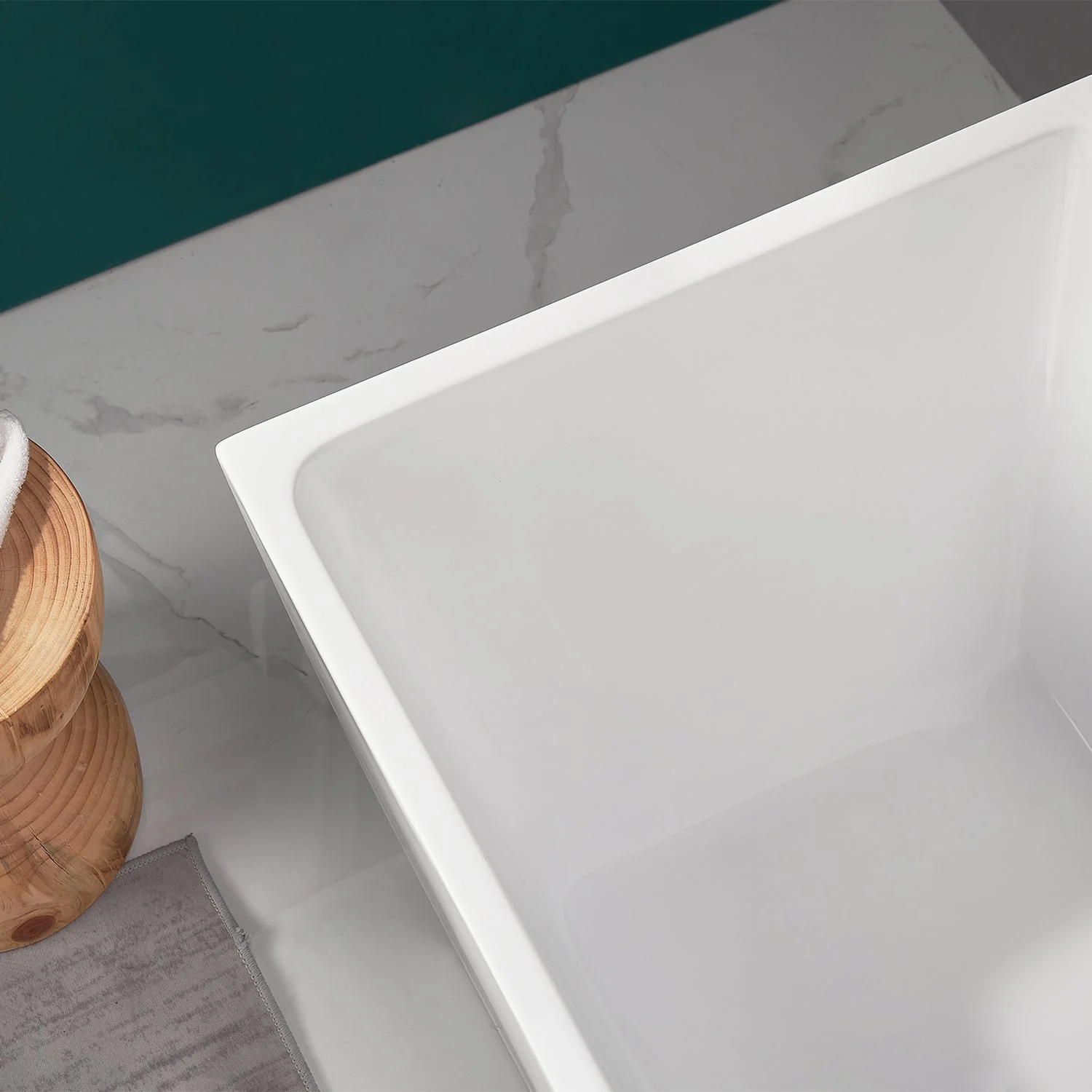 APEX 67" x 31" Freestanding Acrylic Bathtub - Image 7