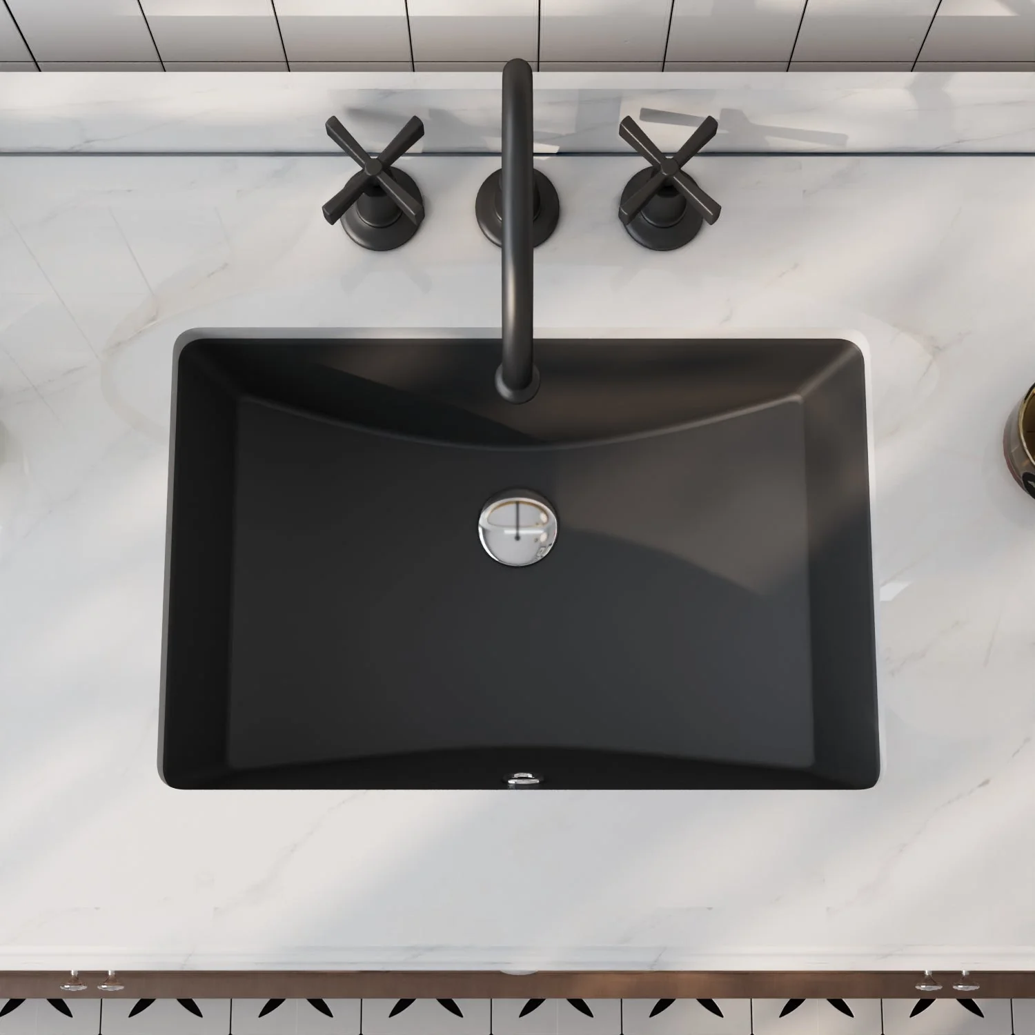 DeerValley DV-1U101 Undermount Bathroom Sinks Durable Non Porous with Overflow - Image 18