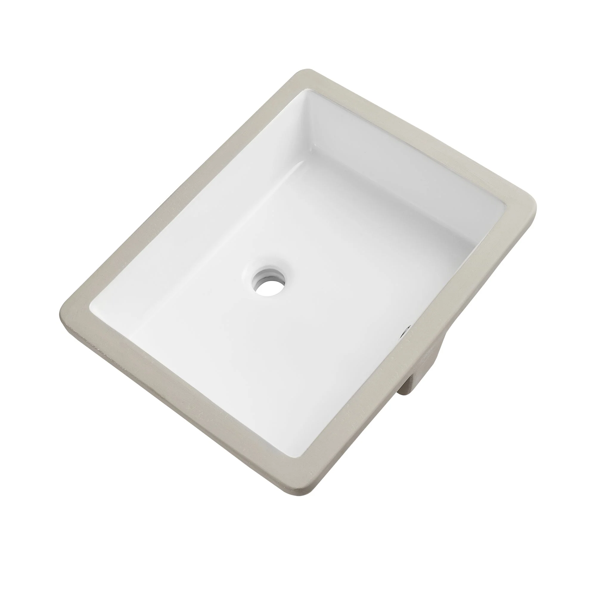 DeerValley DV-1U201 Undermount Bathroom Sinks Modern Ceramic Overflow - Image 3