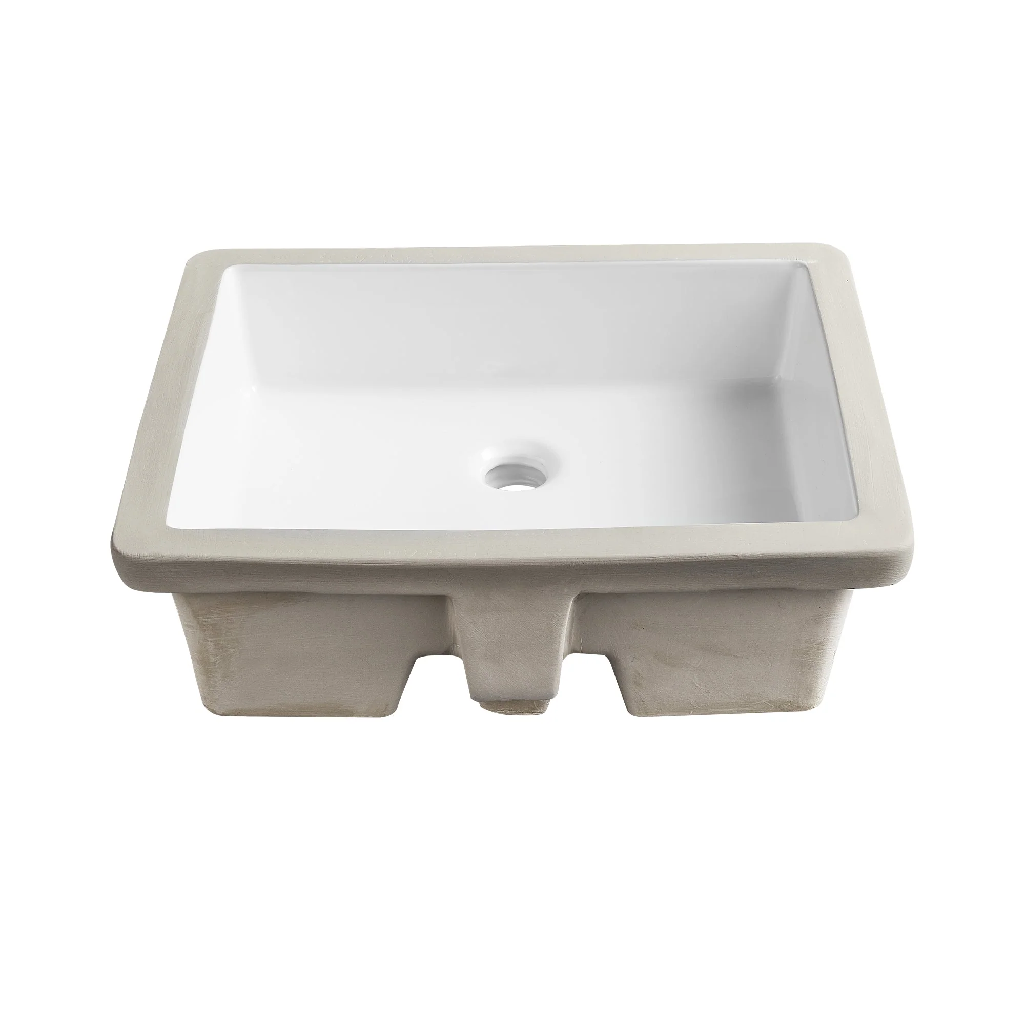 DeerValley DV-1U201 Undermount Bathroom Sinks Modern Ceramic Overflow - Image 9