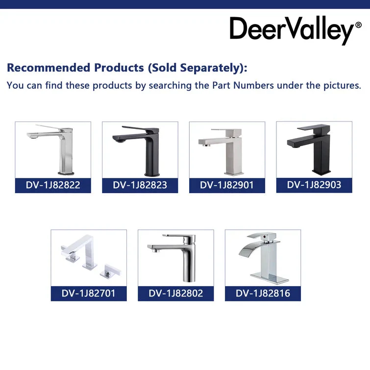 DeerValley DV-1U202 Undermount Bathroom Sinks Durable Non-Porous - Image 15