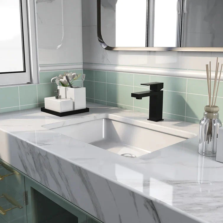 DeerValley DV-1U202 Undermount Bathroom Sinks Durable Non-Porous - Image 5