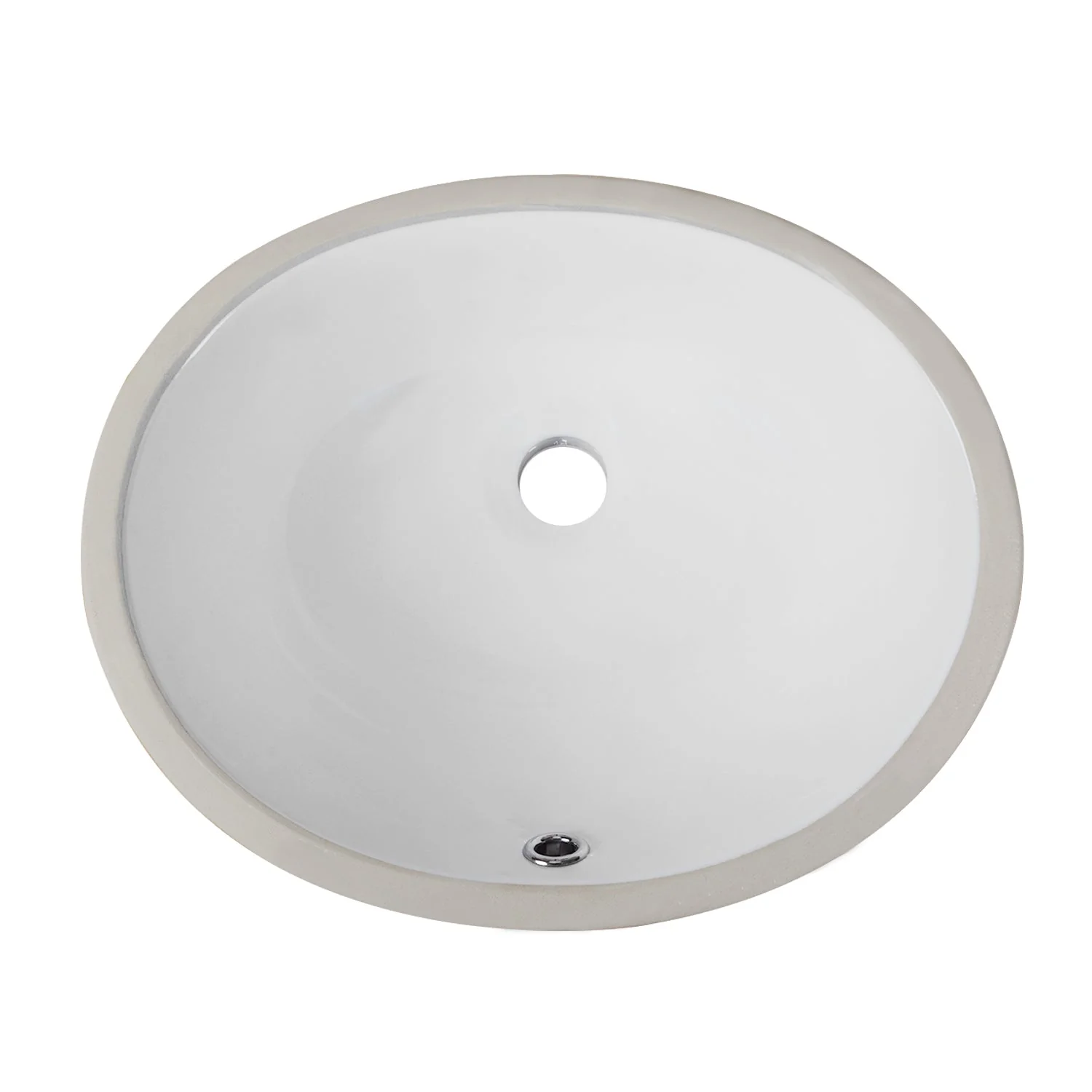 DeerValley DV-1U301 Undermount Bathroom Sinks, High-Temp Ceramic Scratch-Resist, Great Drain & Front Overflow - Image 2
