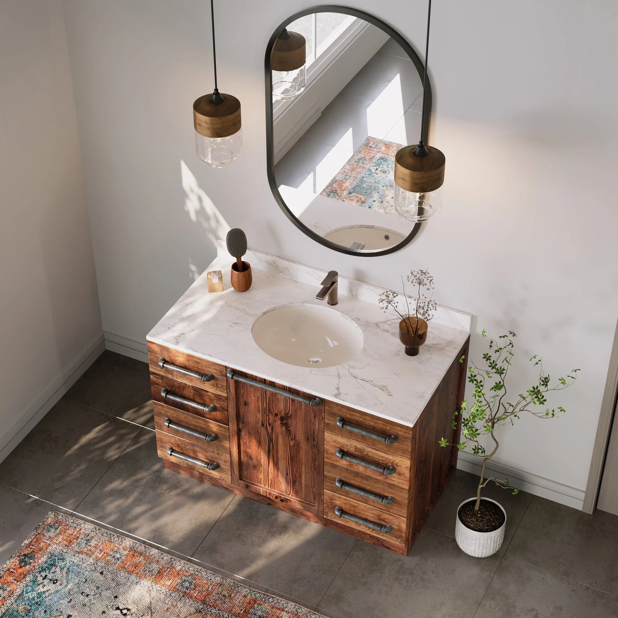 SYMMETRY 18" X 15" Oval Undermount Bathroom Sink, Overflow Hole With Multiple Colors - Image 24