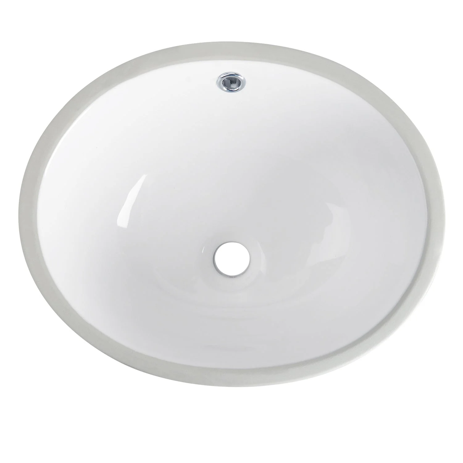 SYMMETRY 18" X 15" Oval Undermount Bathroom Sink, Overflow Hole With Multiple Colors - Image 7