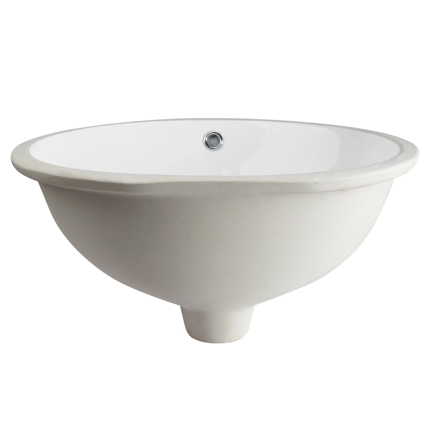 SYMMETRY 19 1/2" X 15 3/4" Oval Undermount Bathroom Sink, Overflow Hole - Image 6