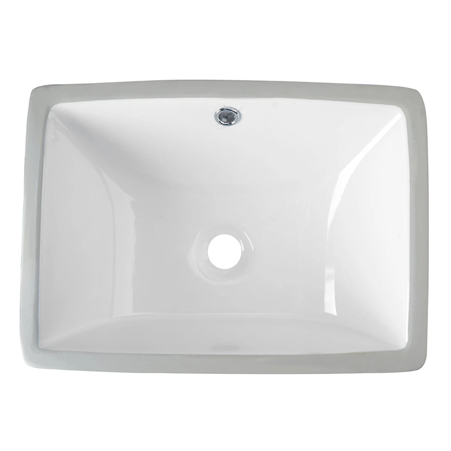 DeerValley DV-1U306 Undermount Bathroom Sinks, Modern Smooth Ceramic Easy-Clean, Excellent Drain & 1.75" Hole - Image 3
