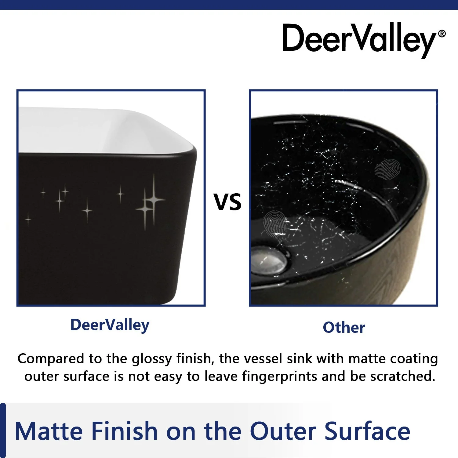 DeerValley DV-1V0001 Vessel Sinks Elegant Durable Ceramic Easy Install Scratch-Resistant - Image 14